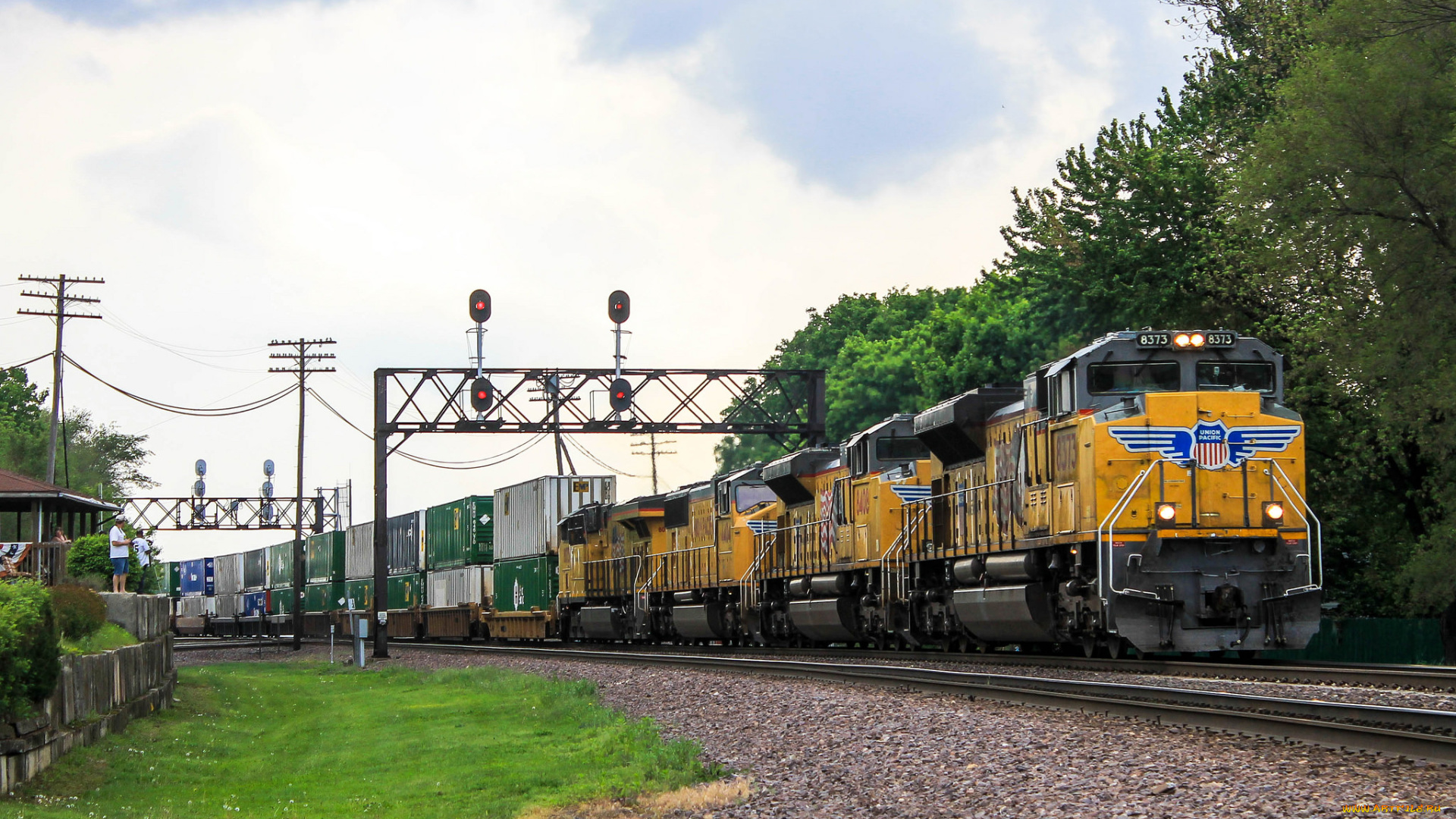 техника, поезда, локомотив, рельсы, состав