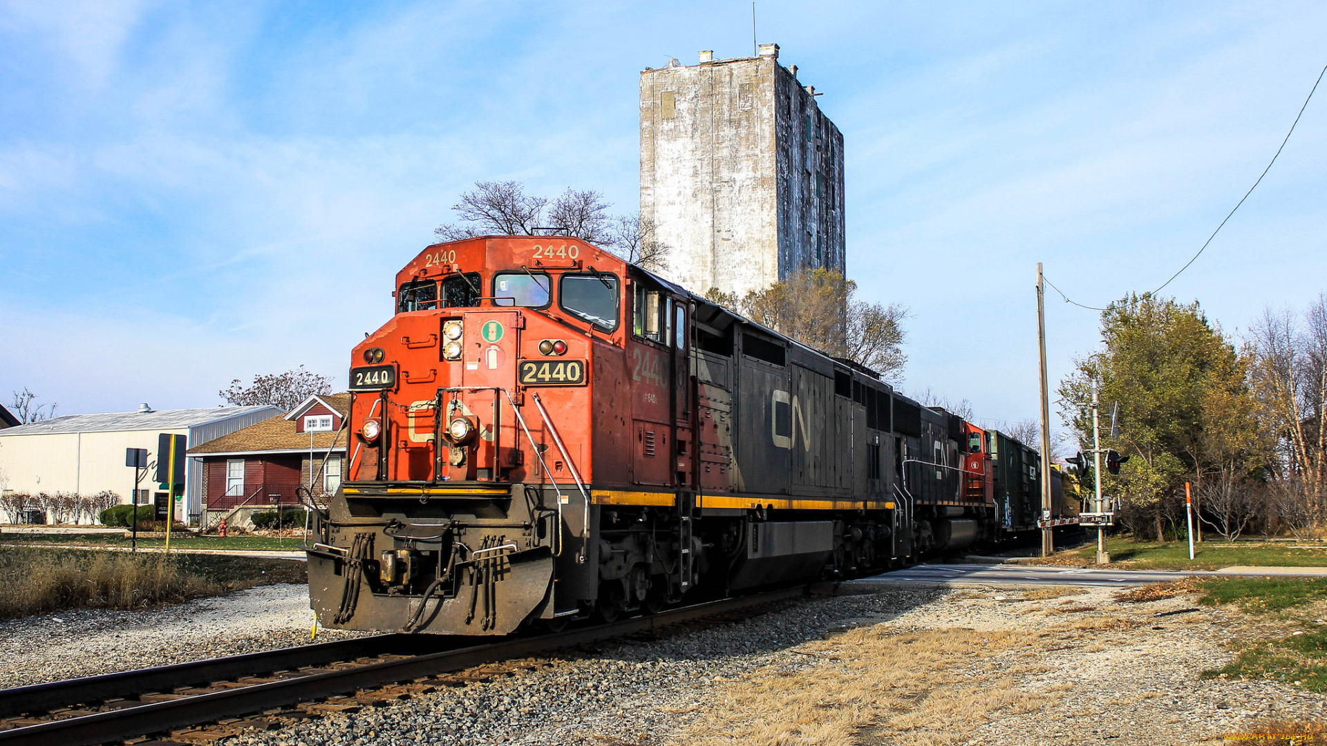 техника, поезда, локомотив, рельсы, состав