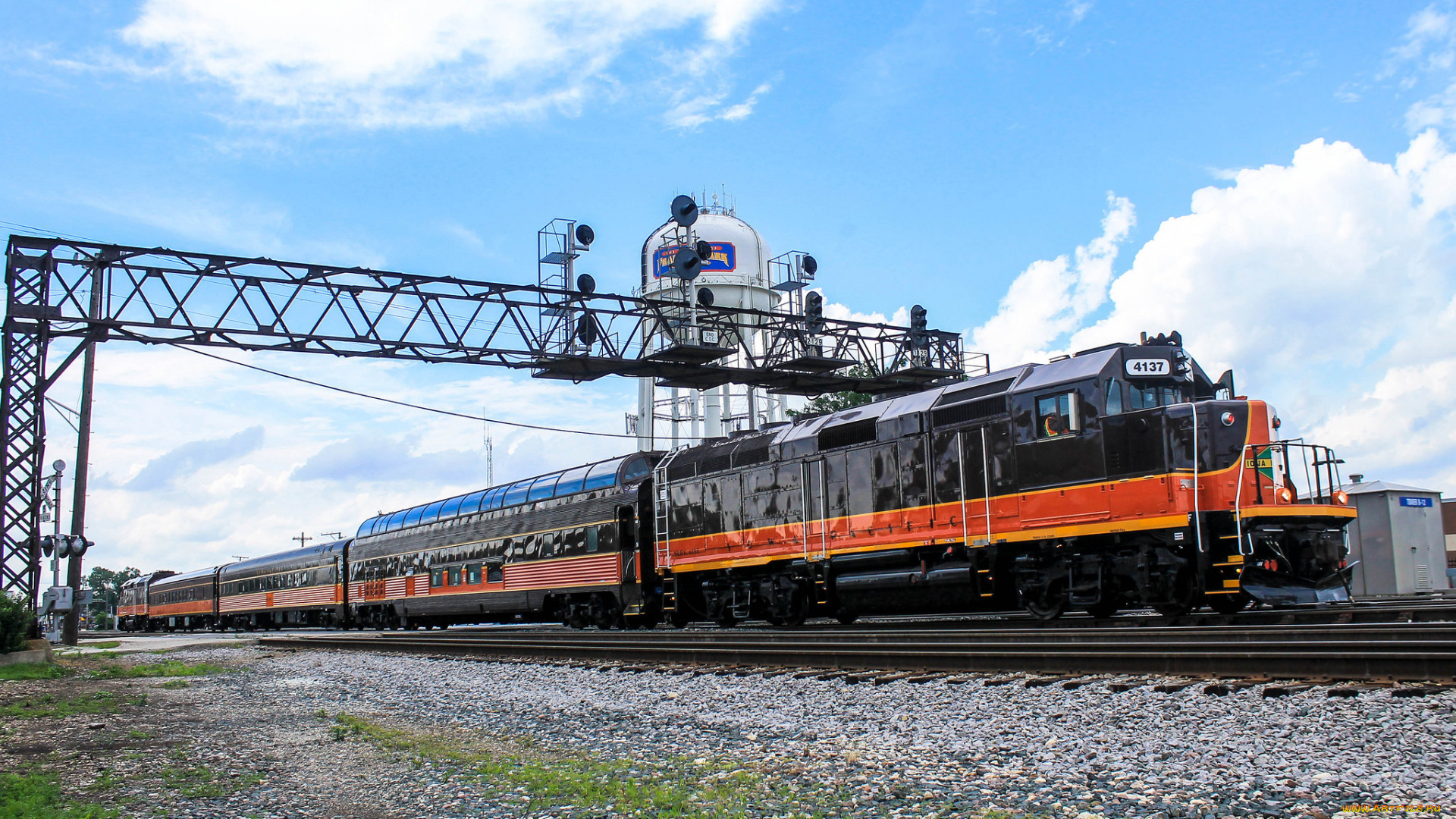 техника, поезда, состав, локомотив, рельсы