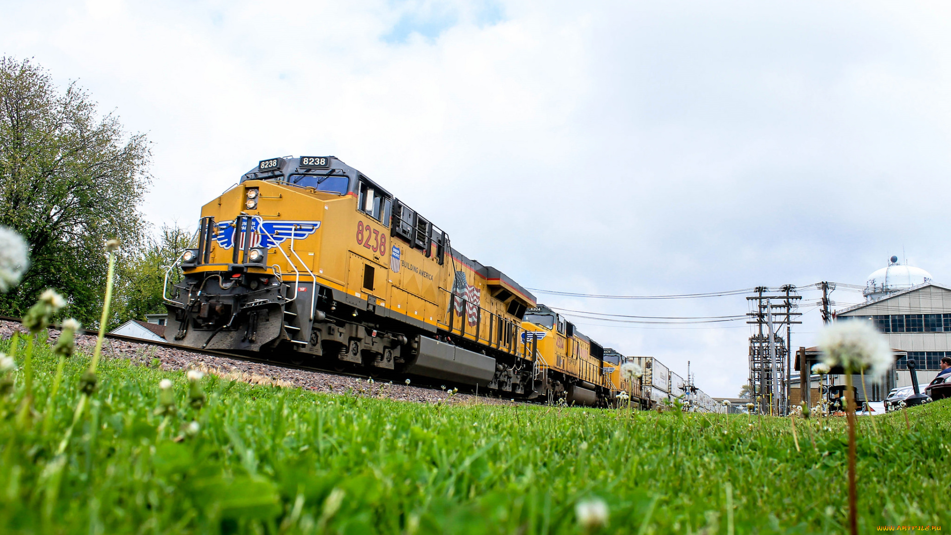 техника, поезда, состав, локомотив, рельсы