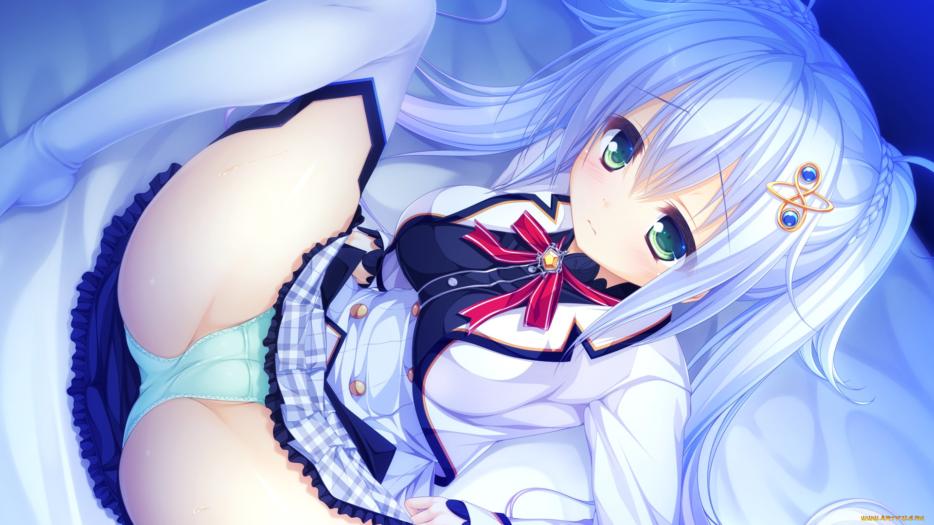 world, election, аниме, взгляд, фон, девушка