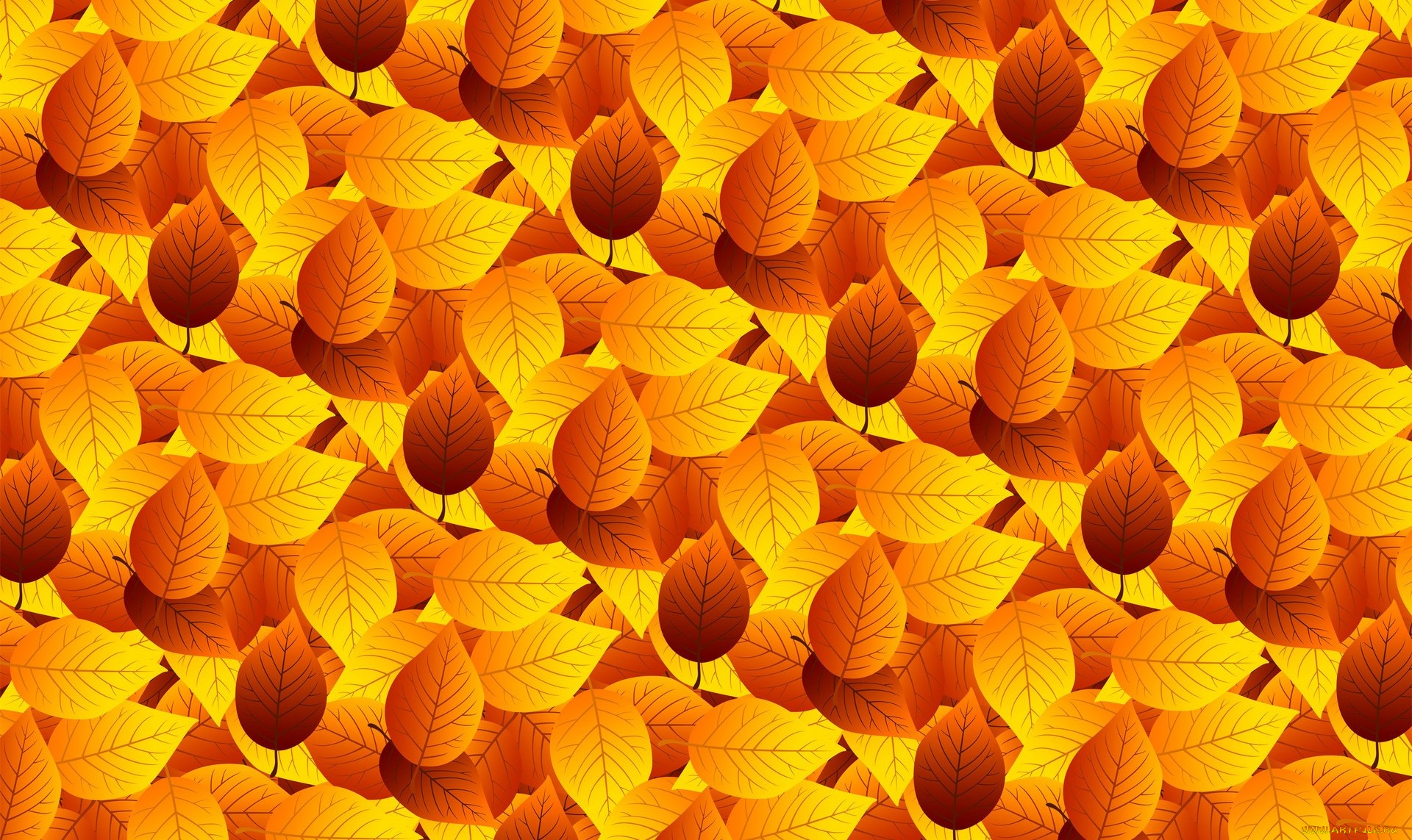 векторная, графика, природа, , nature, фон, осень, листья