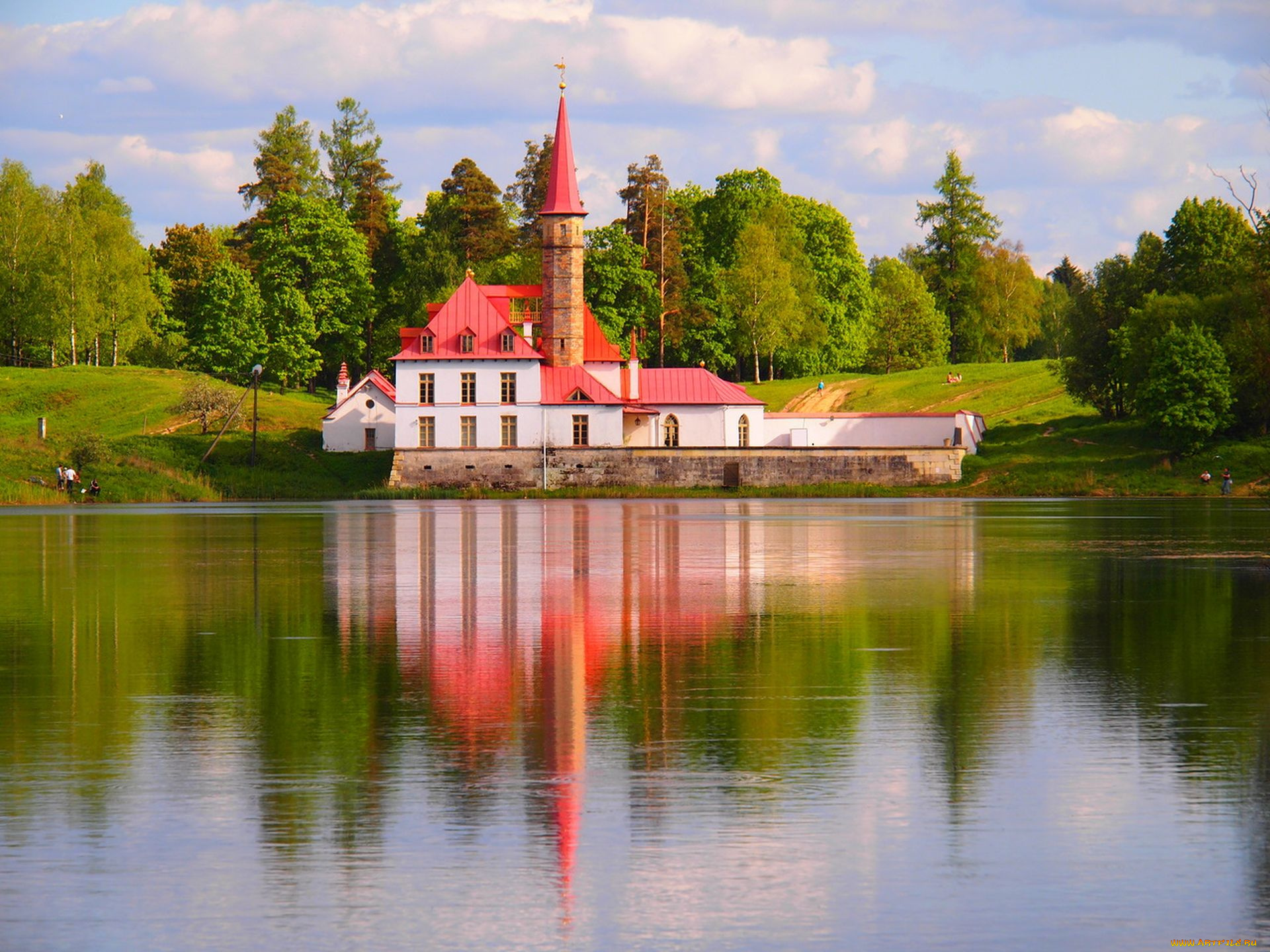 приоратский, дворец, города, -, исторические, , архитектурные, памятники, гатчина, приоратский, дворец