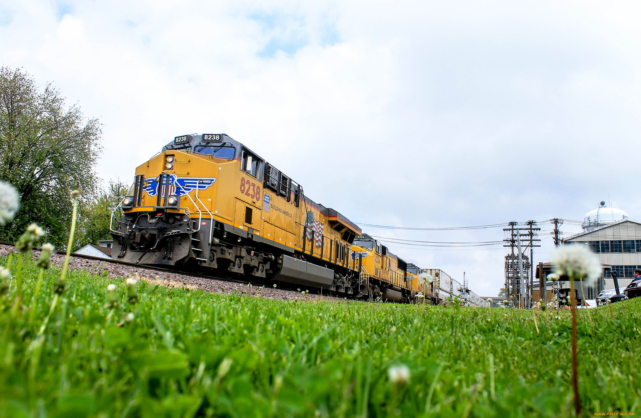 техника, поезда, состав, локомотив, рельсы