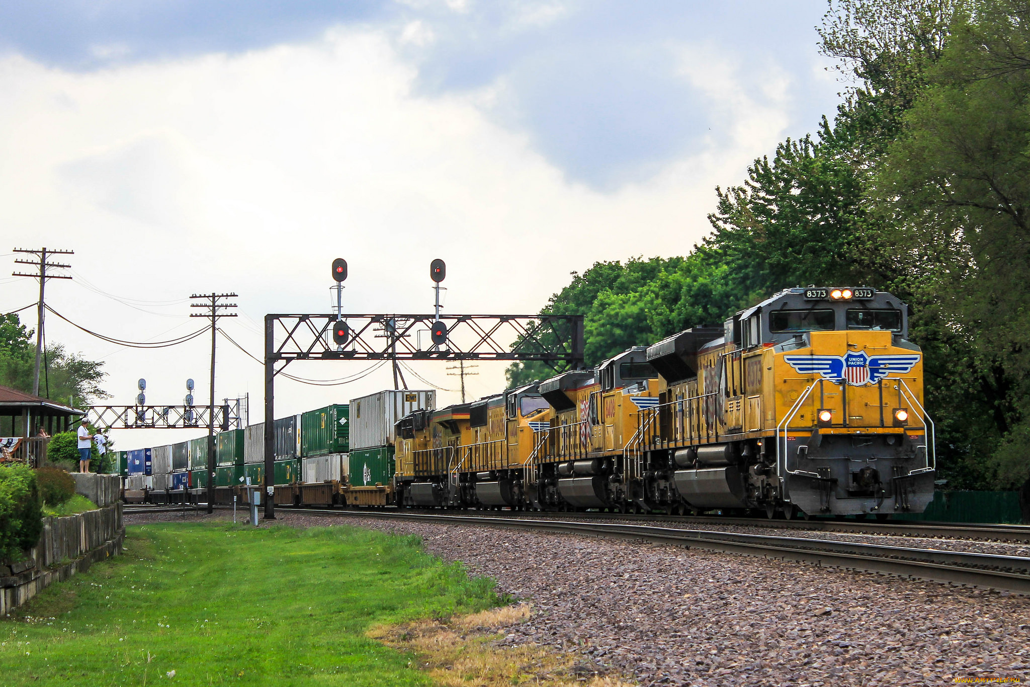 техника, поезда, локомотив, рельсы, состав