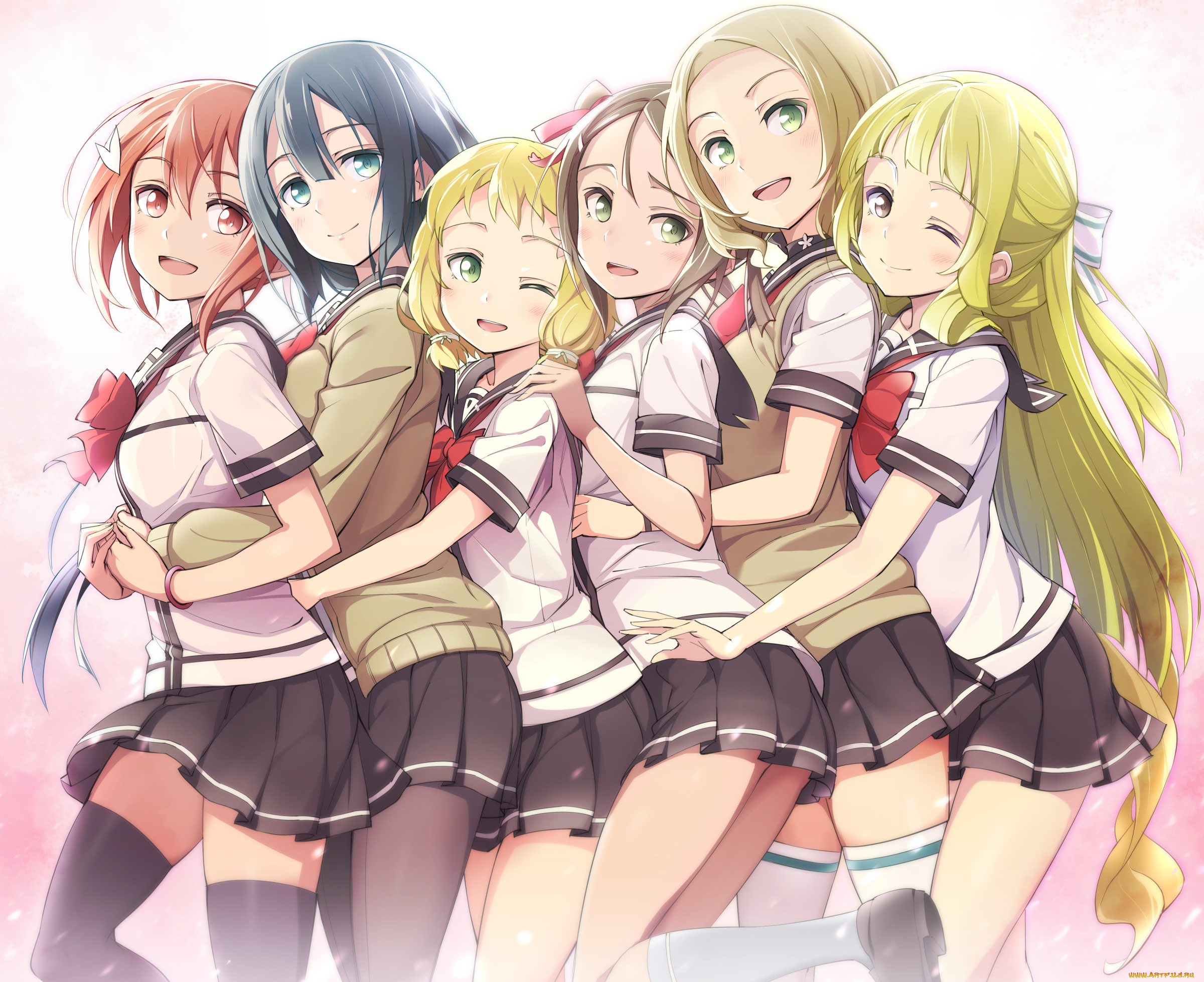 yuki, yuuna, yuusha, va, de, haro, аниме, unknown, , другое, фон, взгляд, девушки