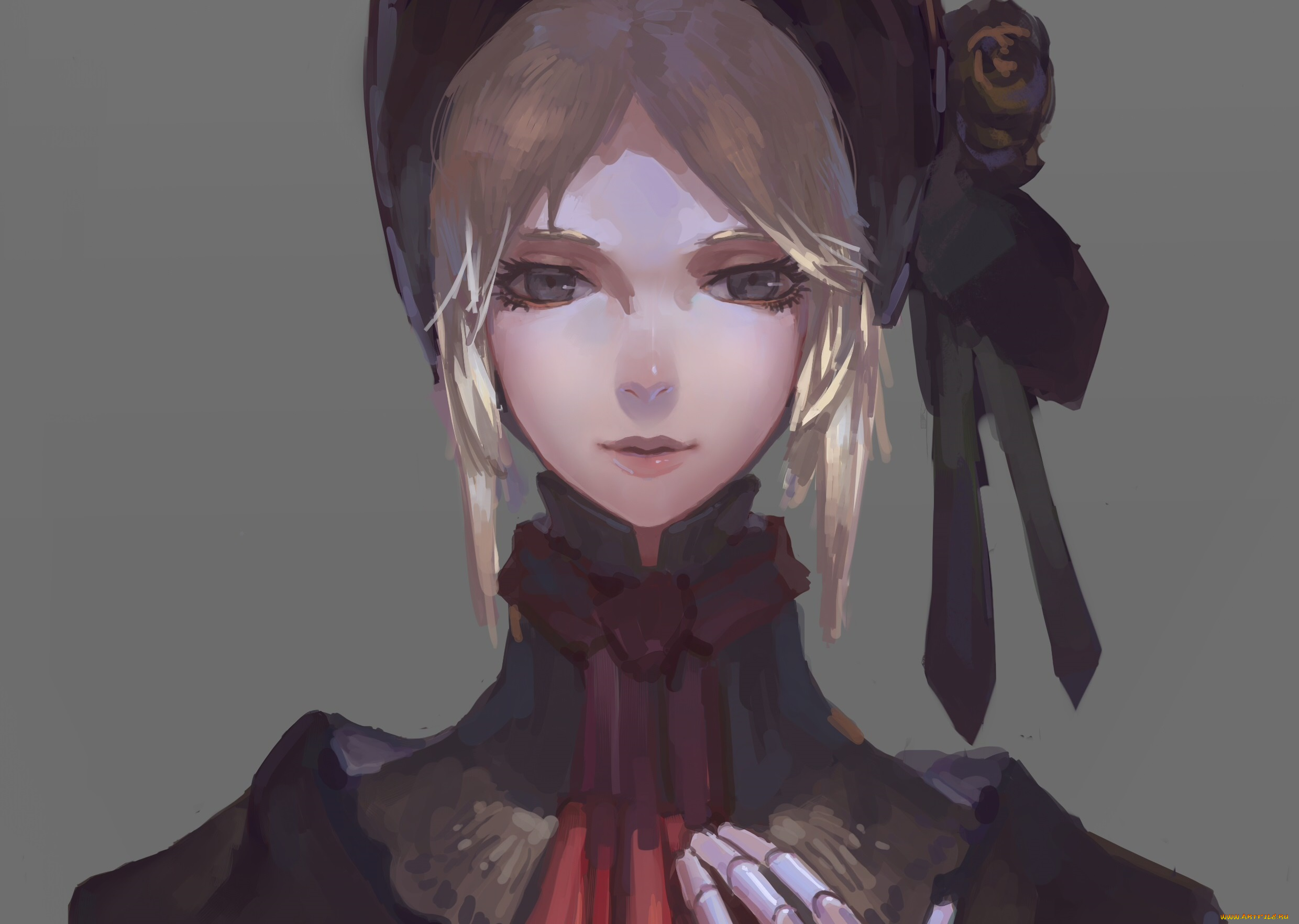 аниме, bloodborne, девушка, кукла