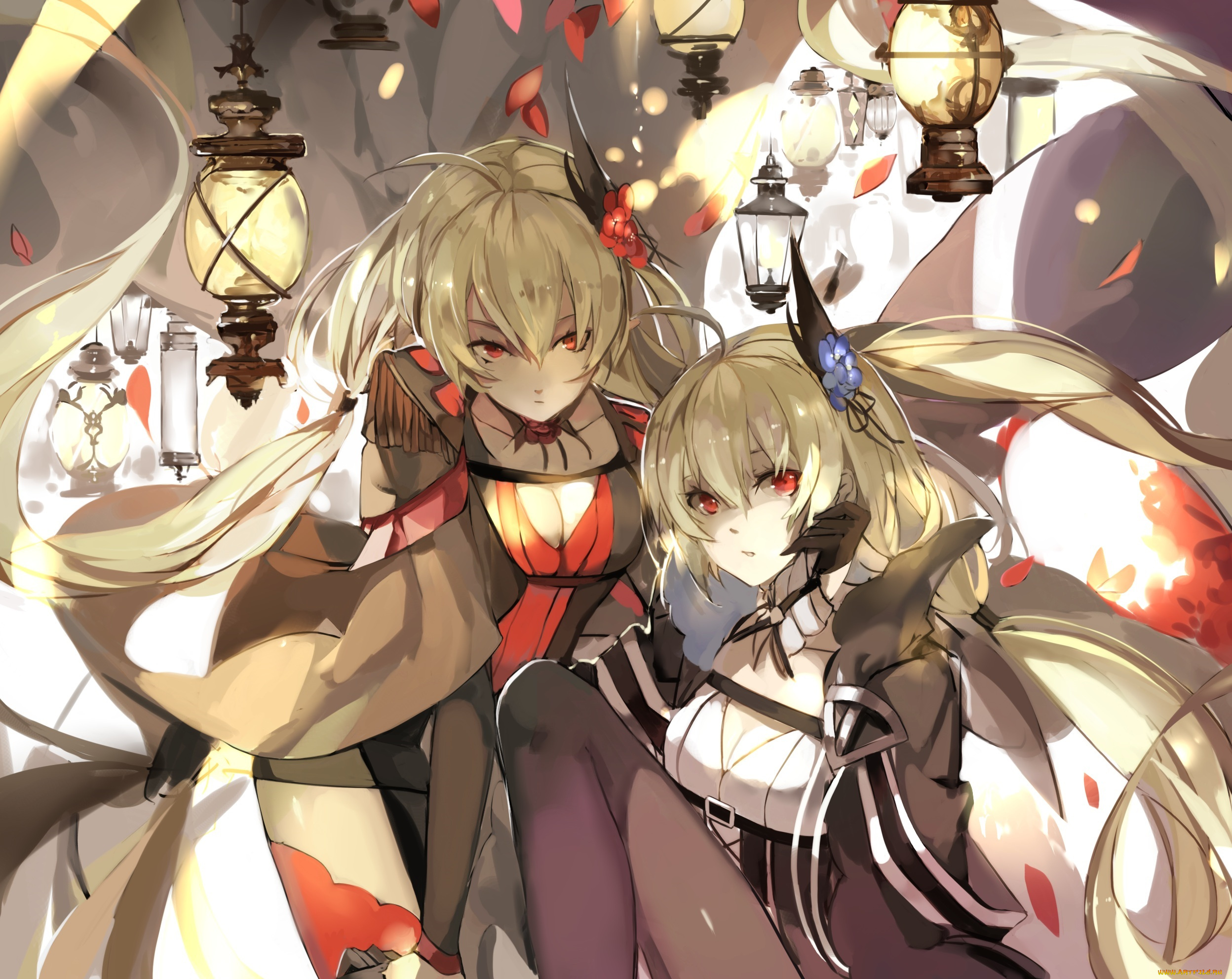 аниме, pixiv, fantasia, девушки