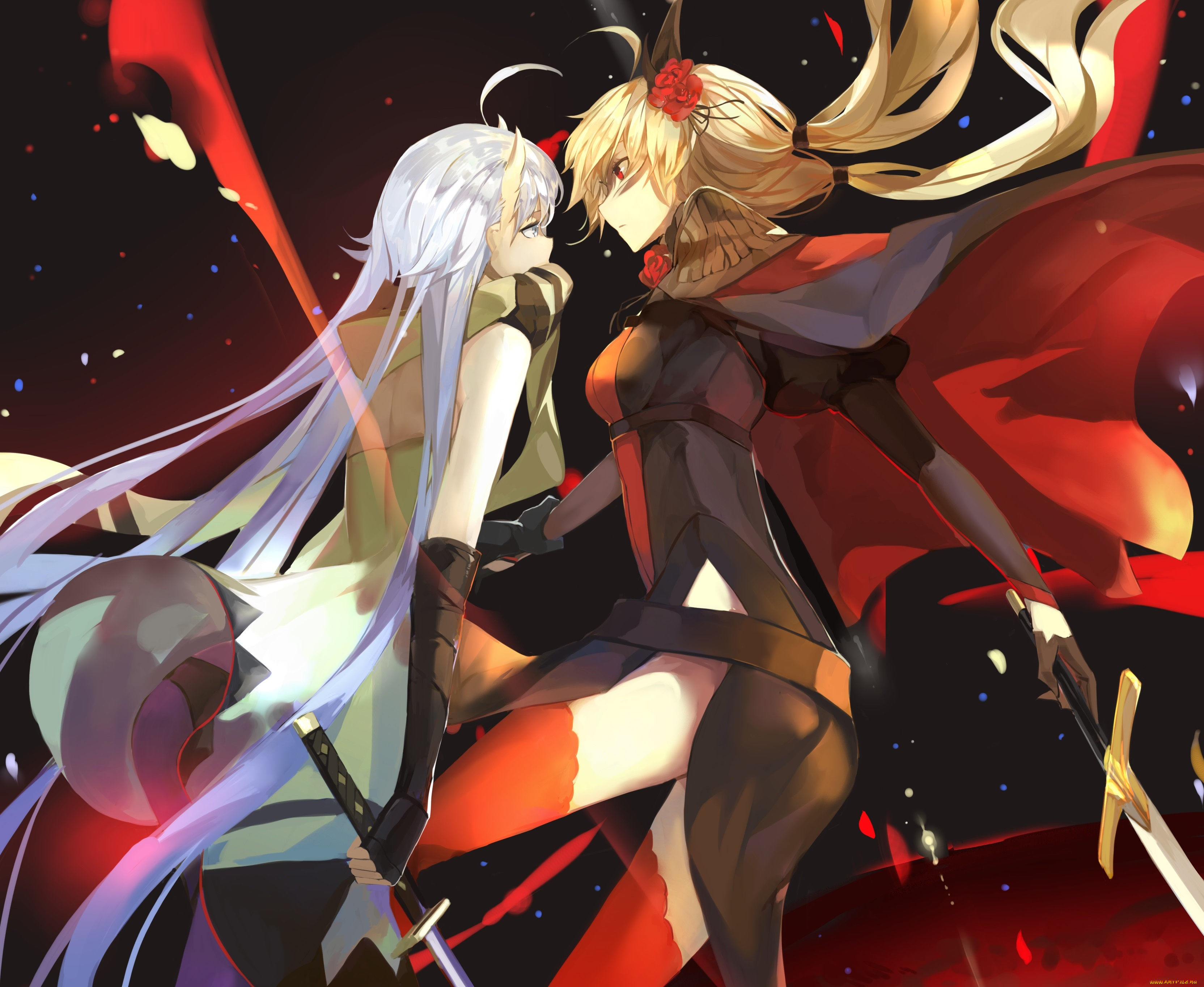 аниме, pixiv, fantasia, девушки