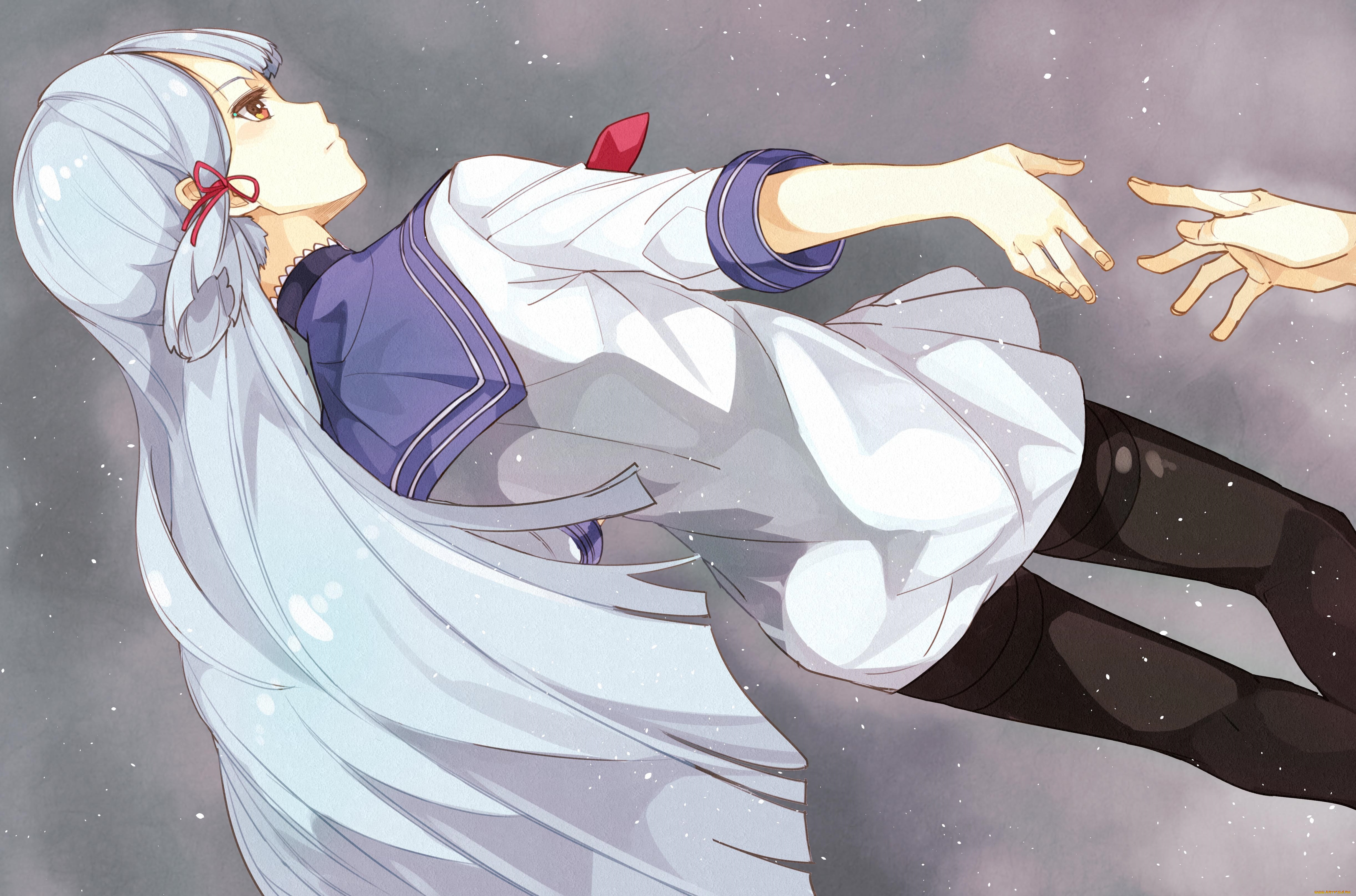 аниме, kantai, collection, kanmiya, shinobu, kantai, collection, murakumo, kancolle