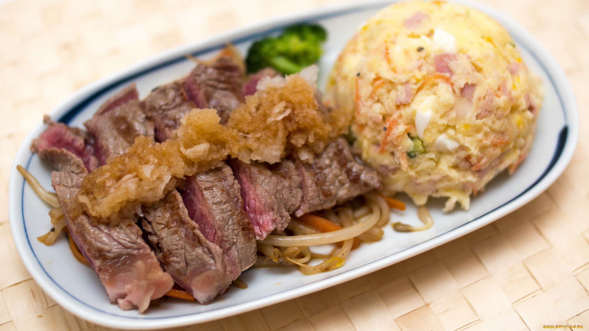 еда, мясные, блюда, мясо, гарнир