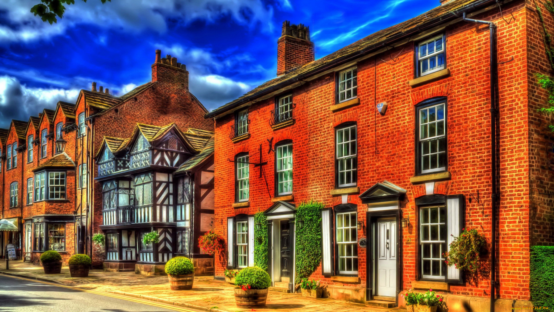 города, -, здания, , дома, дома, кирпичные