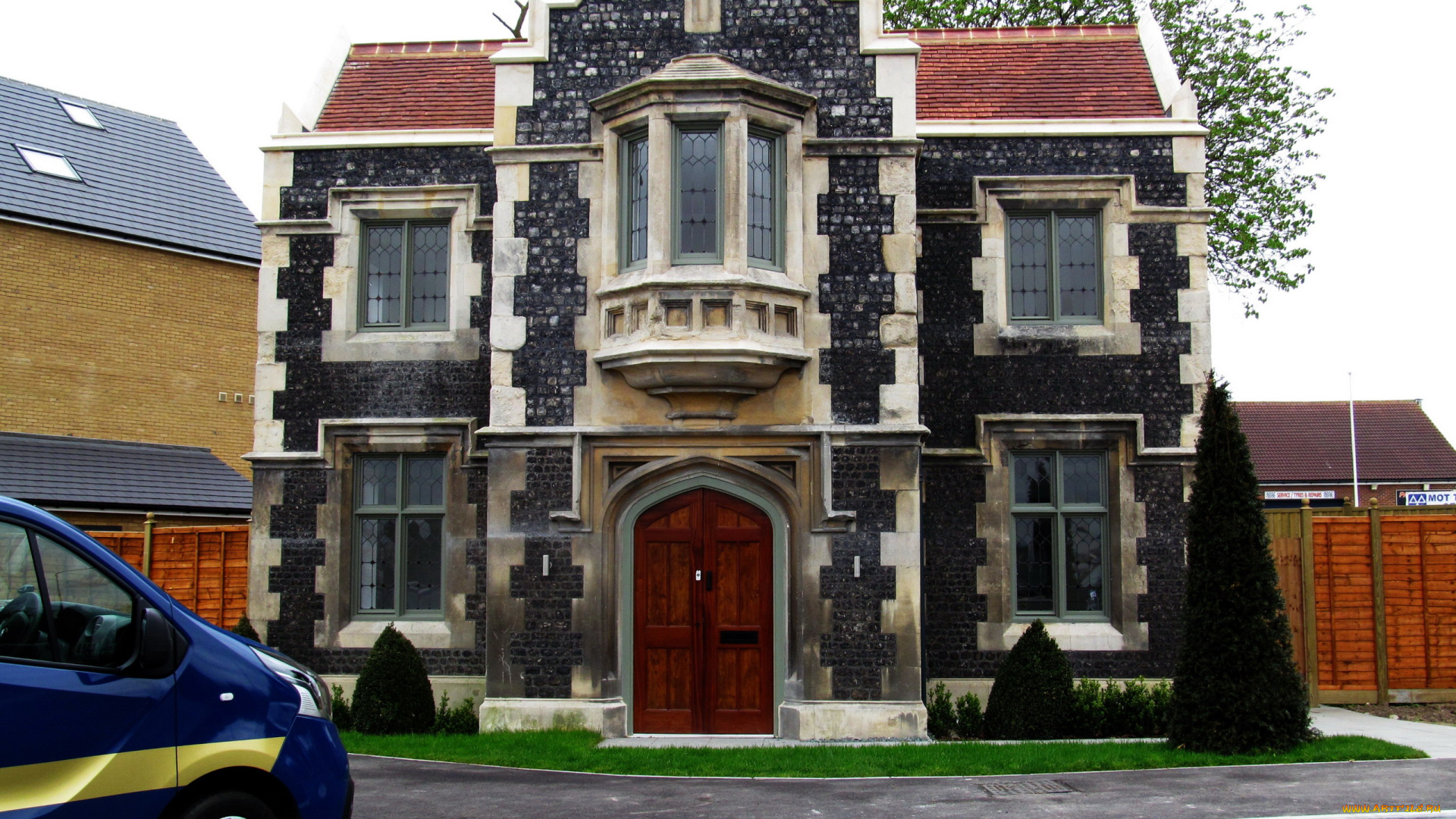 города, -, здания, , дома, облицовка, дом, каменный