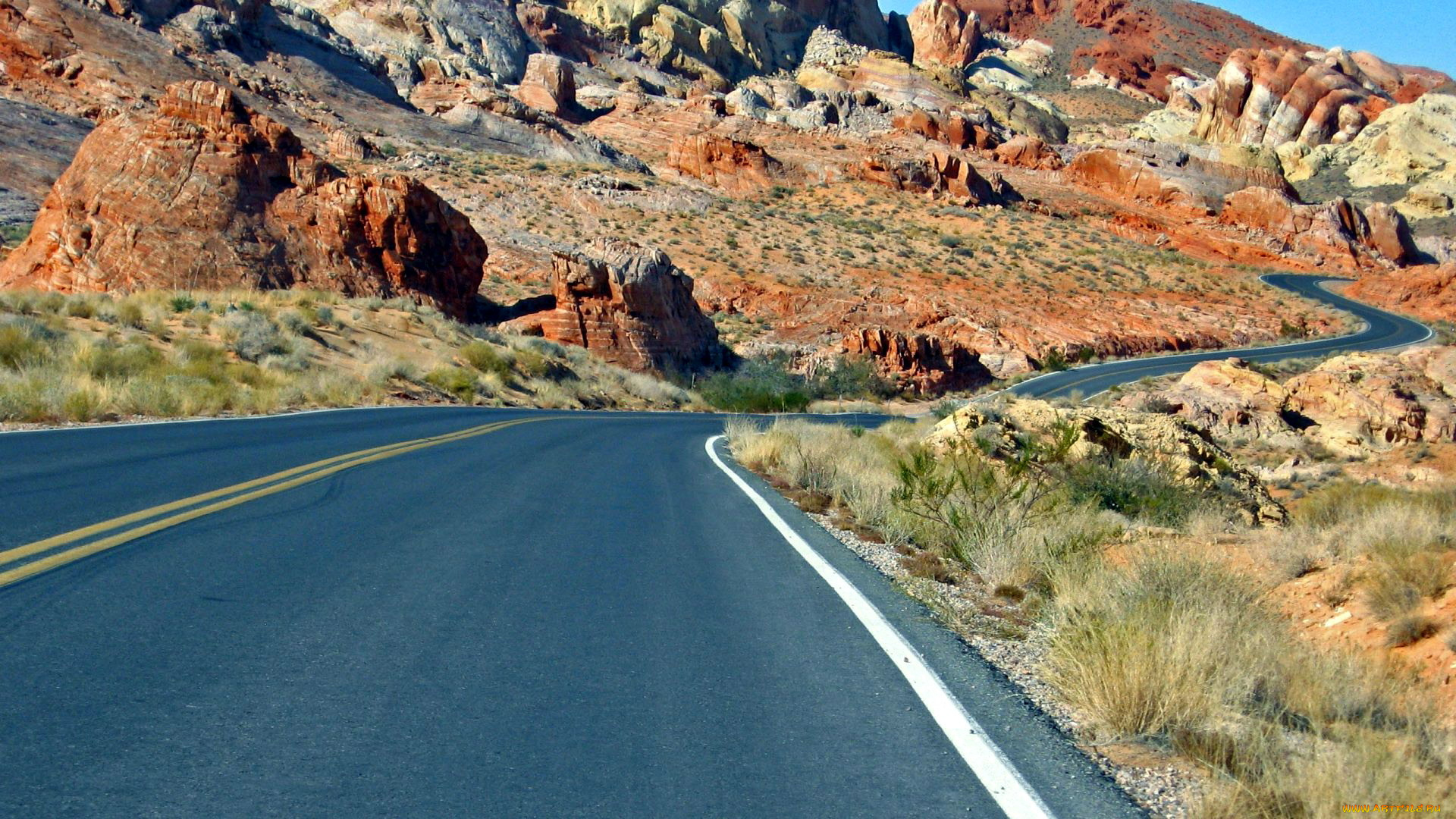 природа, дороги, серпантин, шоссе, горы