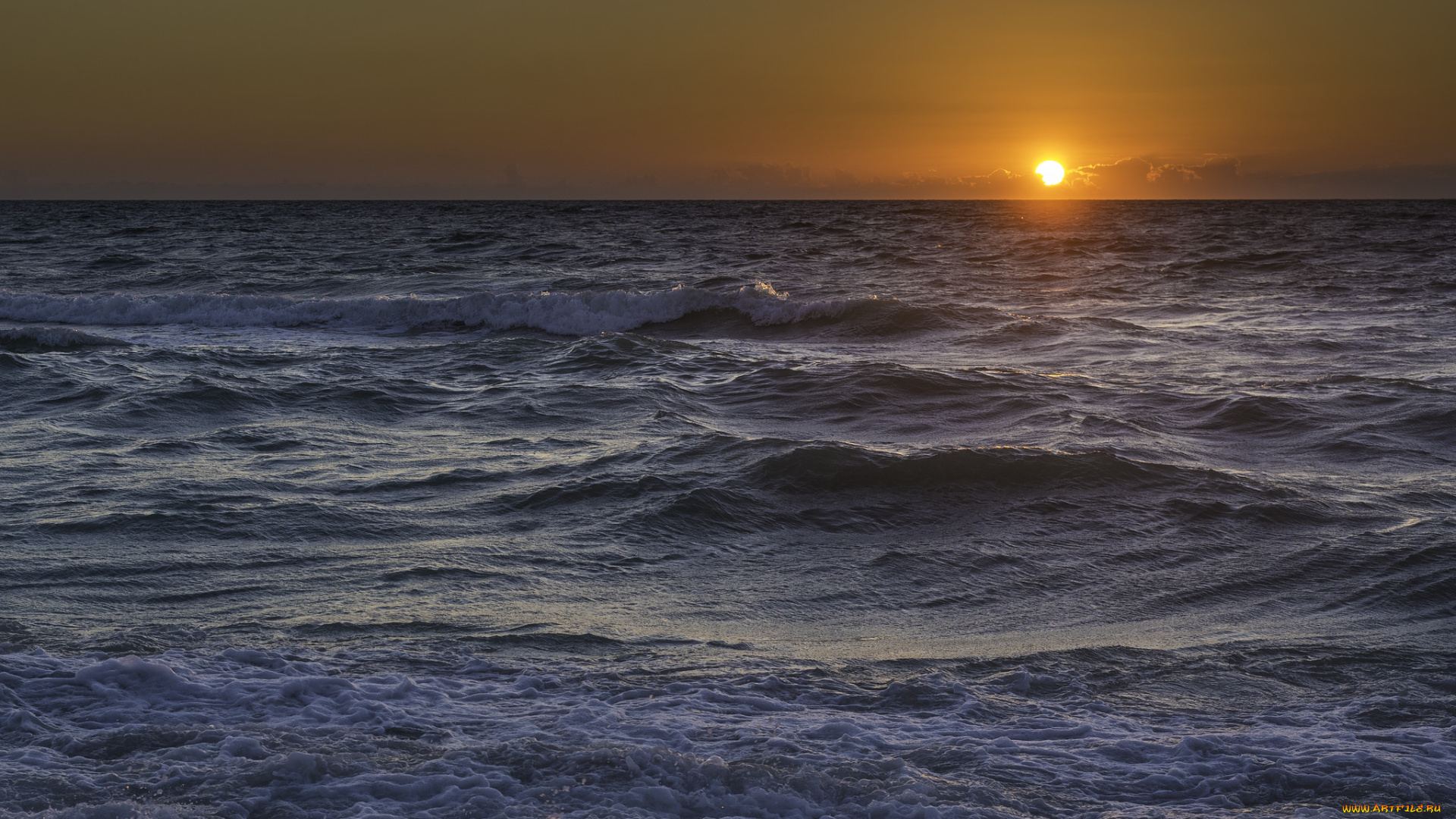 природа, моря, океаны, рассвет