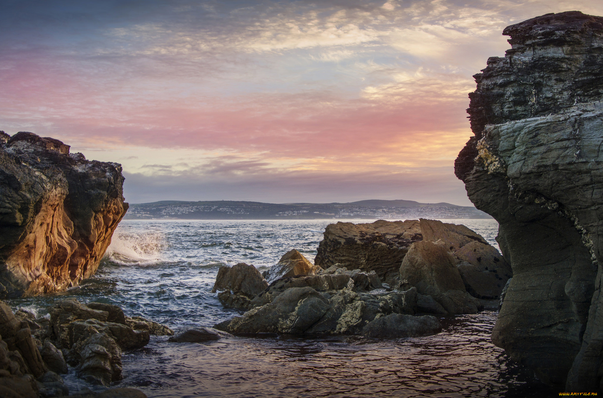 природа, побережье, берег, море