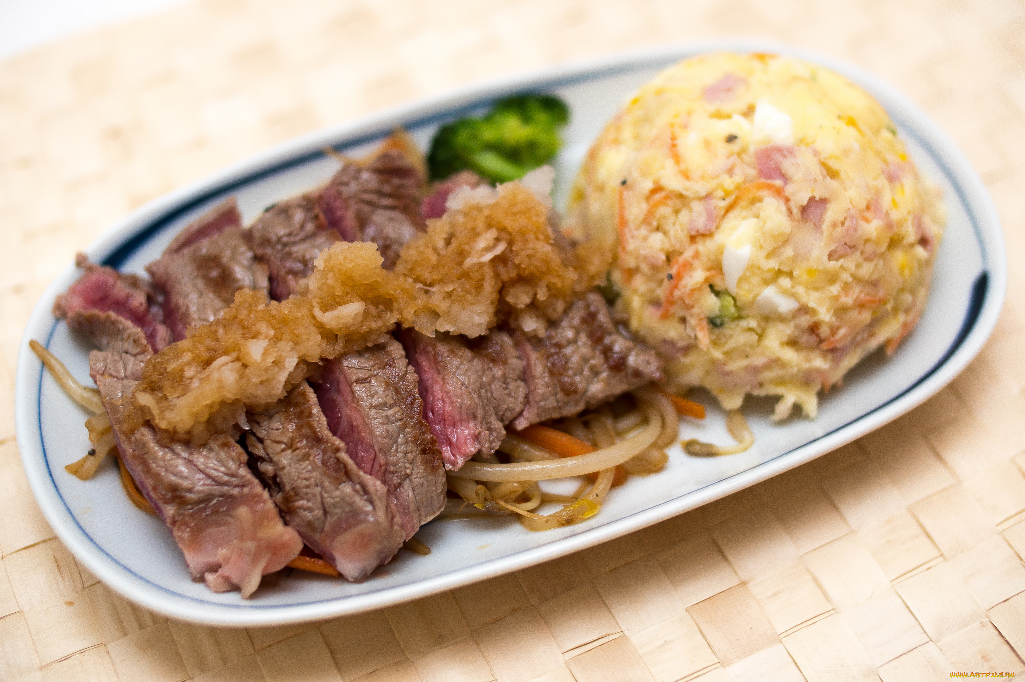 еда, мясные, блюда, мясо, гарнир