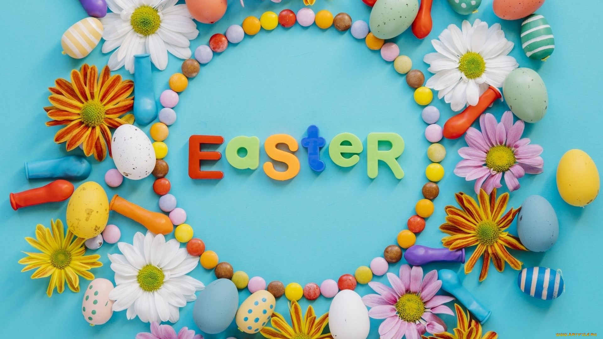 праздничные, пасха, фон, яйца
