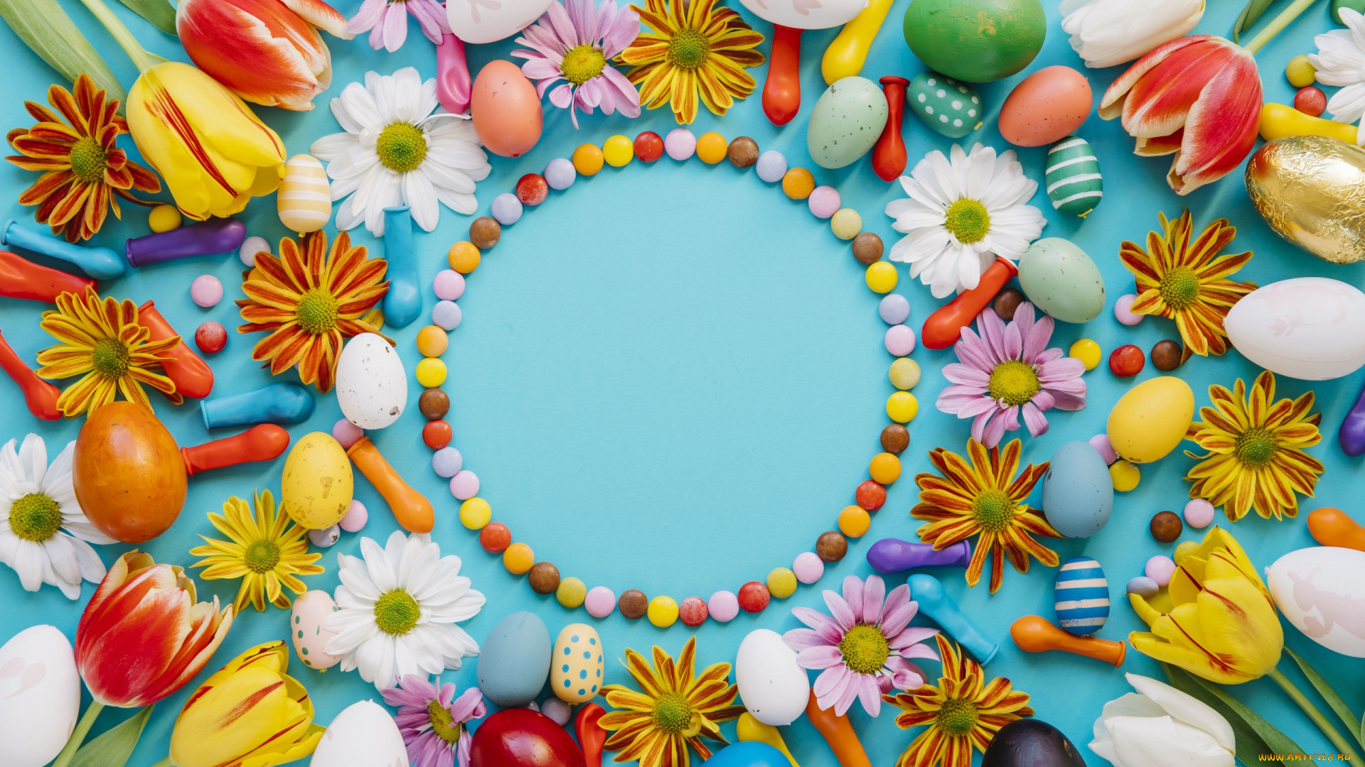 праздничные, пасха, яйца, фон
