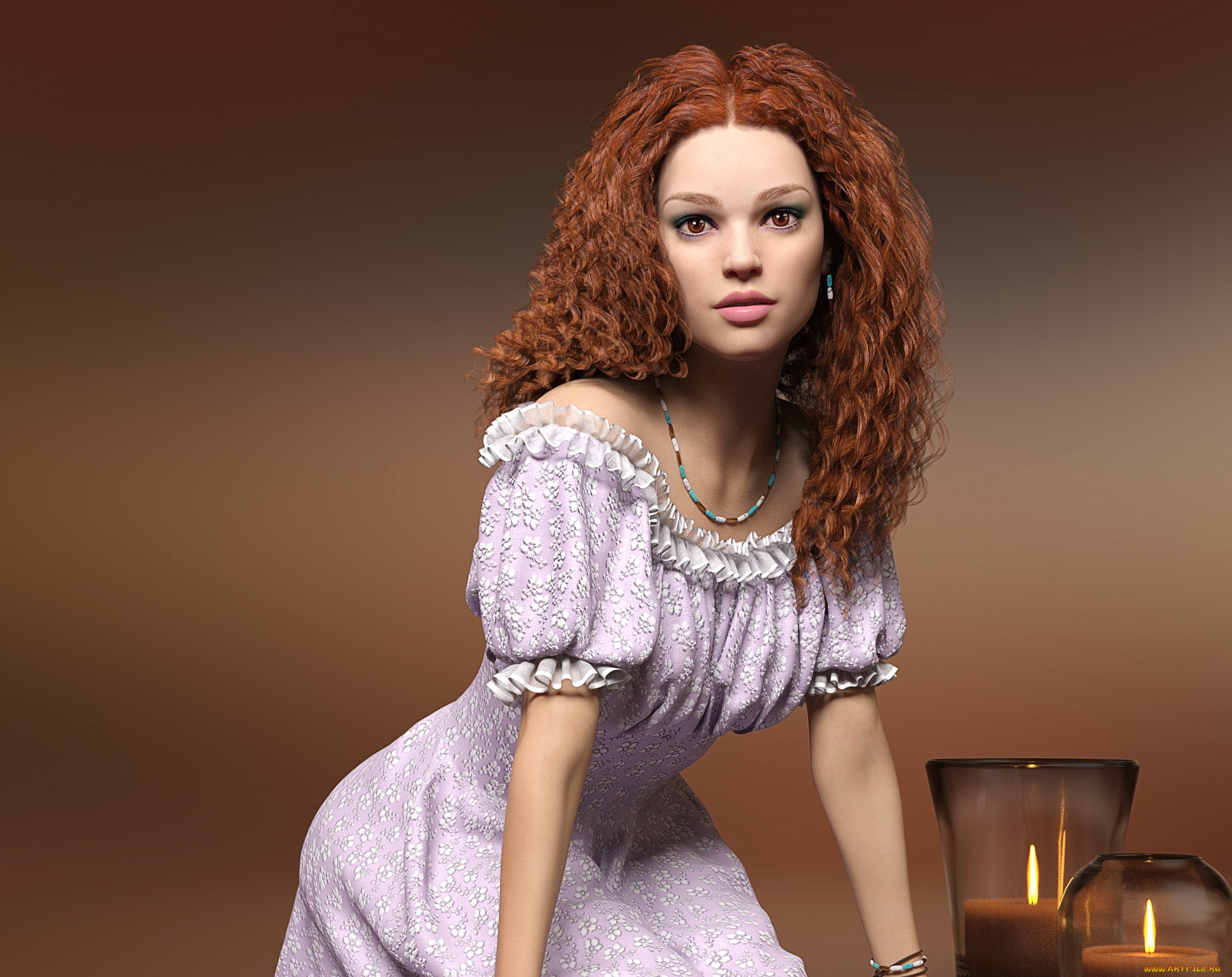 3д, графика, люди, , people, девушка, взгляд, фон