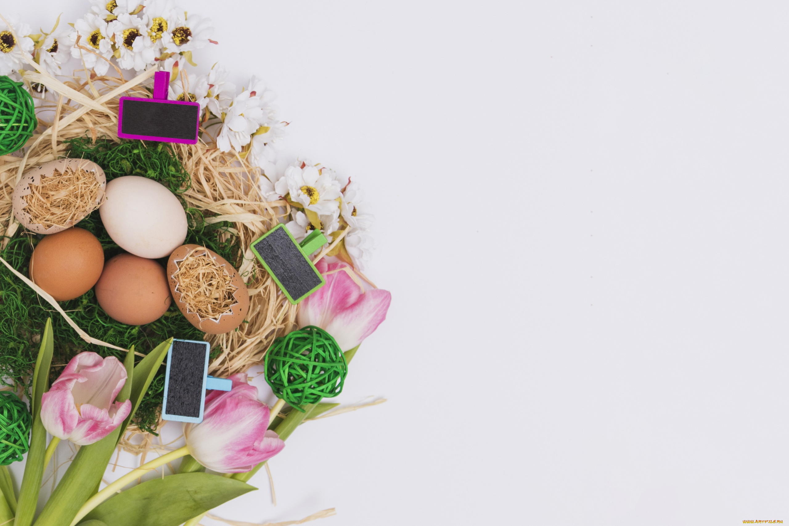 праздничные, пасха, фон, яйца