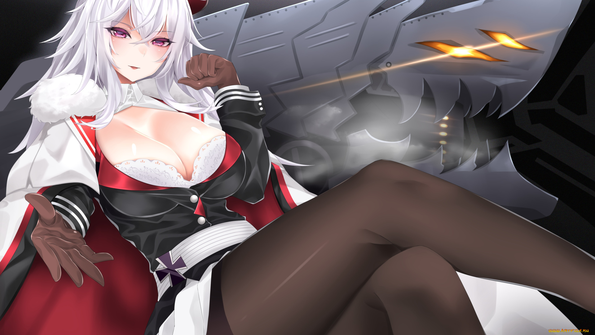 аниме, azur, lane, девушка