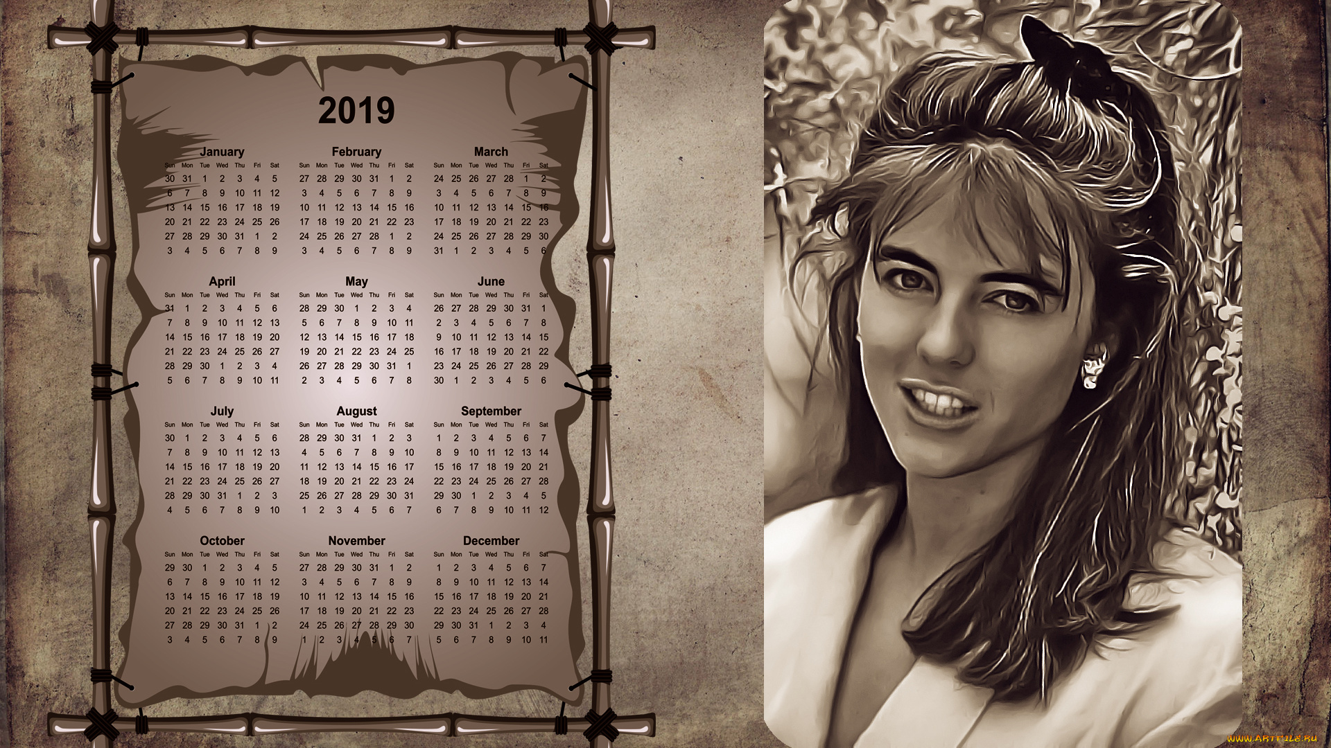 календари, компьютерный, дизайн, женщина