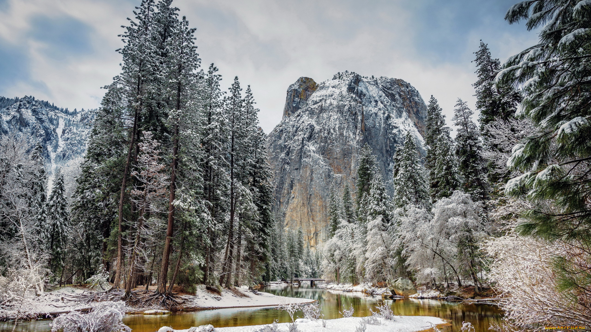 природа, реки, озера, зимняя, река