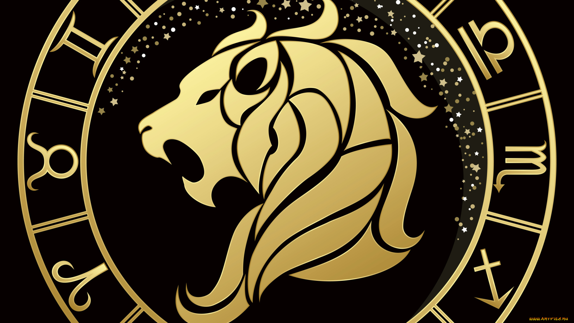 разное, знаки, зодиака, лев