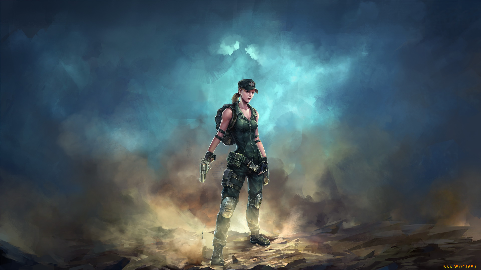 видео, игры, battalion, wars, униформа, девушка, фон, пистолет