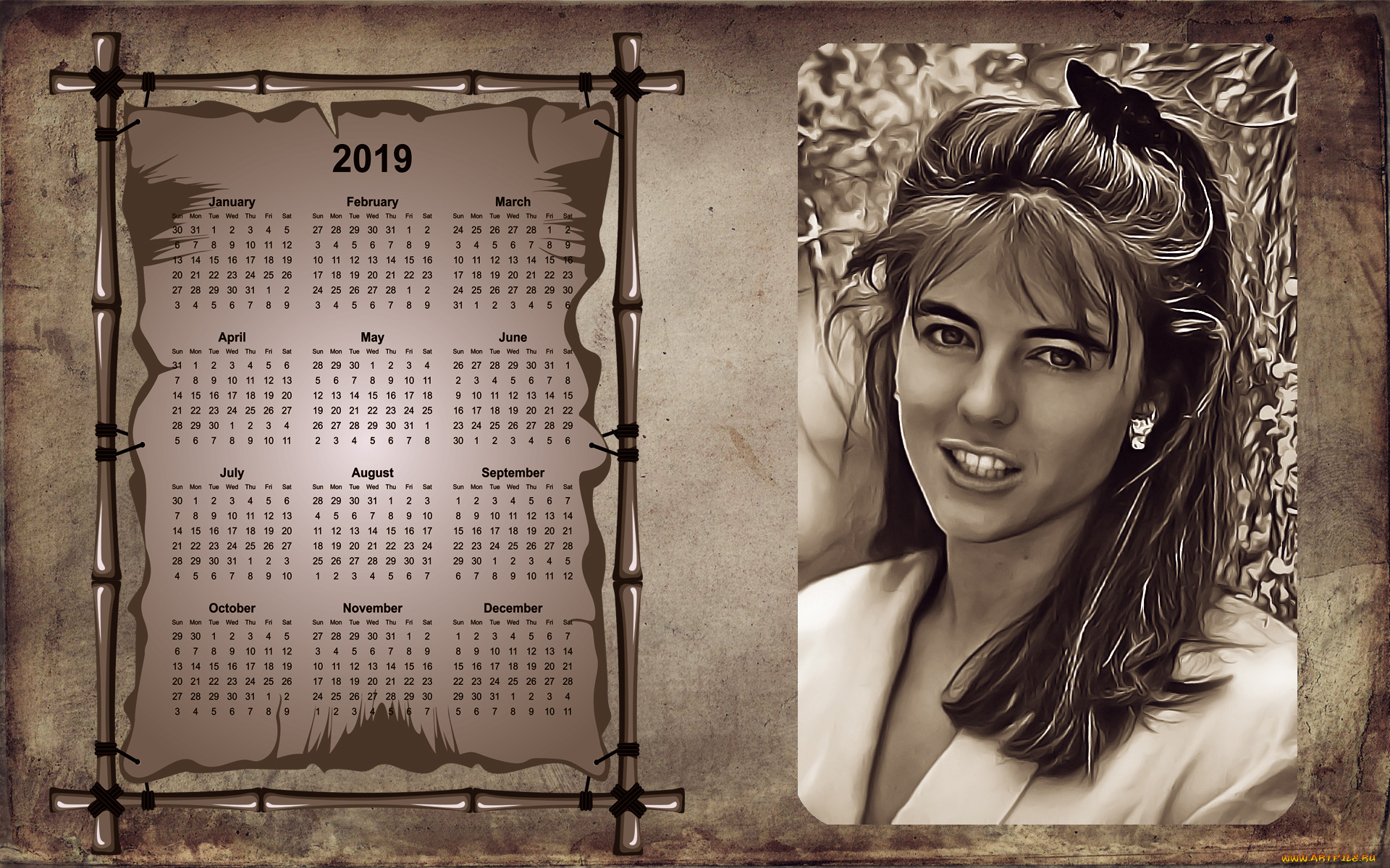 календари, компьютерный, дизайн, женщина