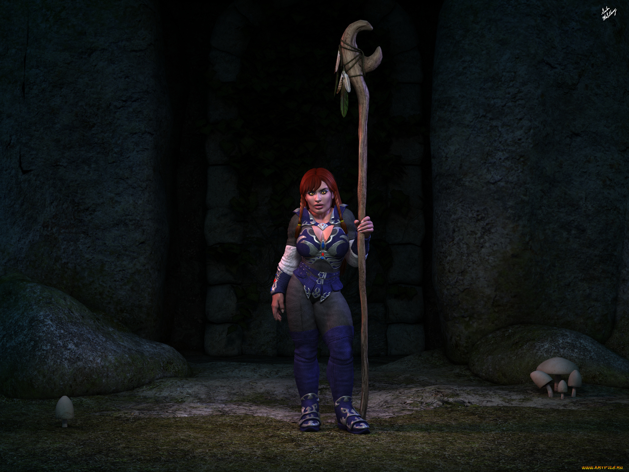 3д, графика, эльфы, , elves, фон, взгляд, эльфийка