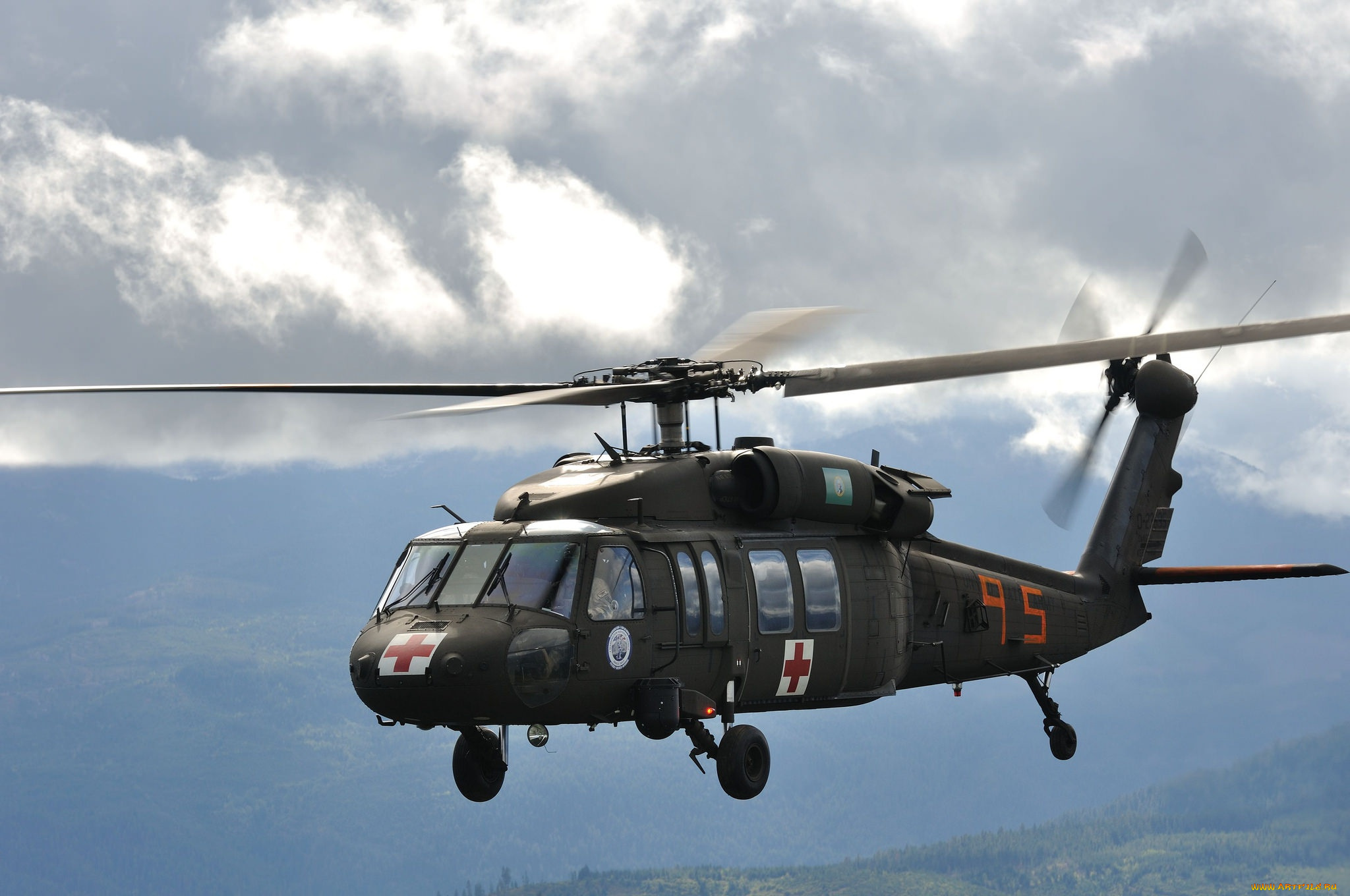 авиация, вертолёты, black, hawk, uh-60, sikorsky