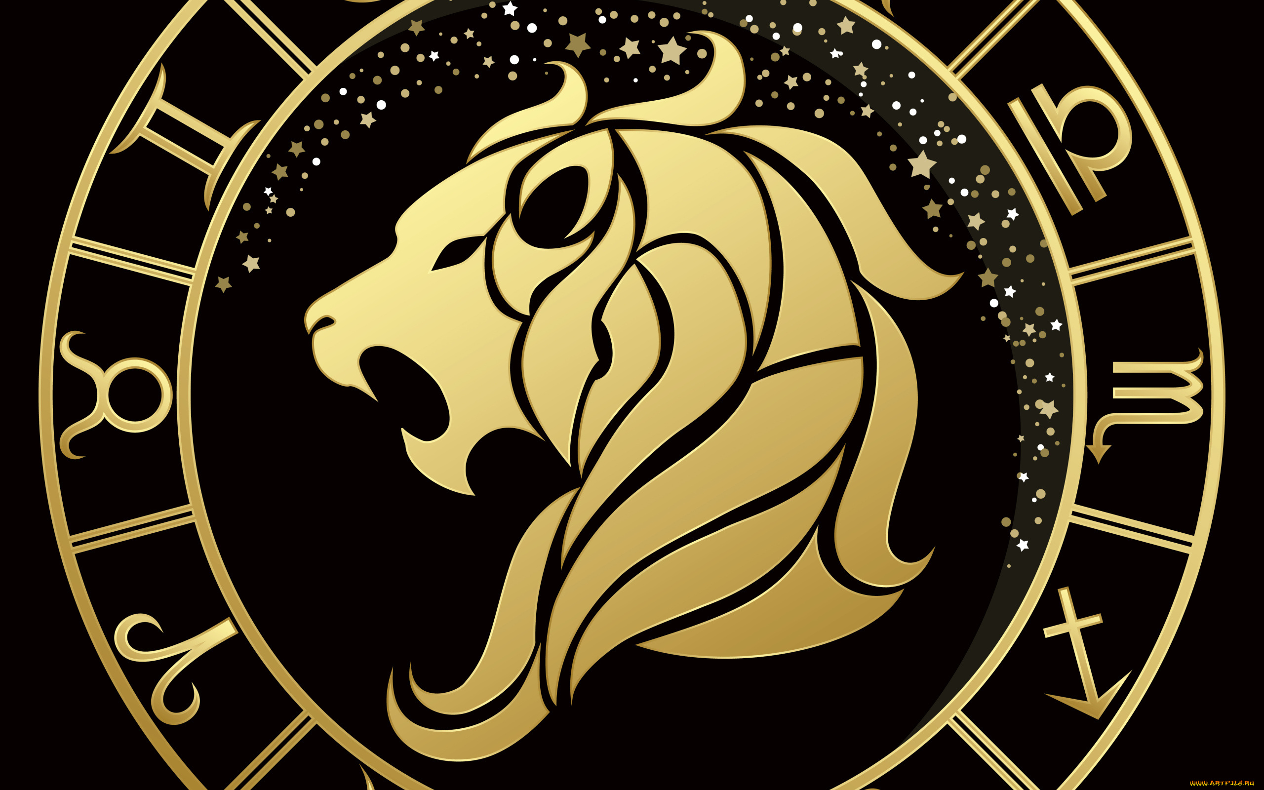 разное, знаки, зодиака, лев
