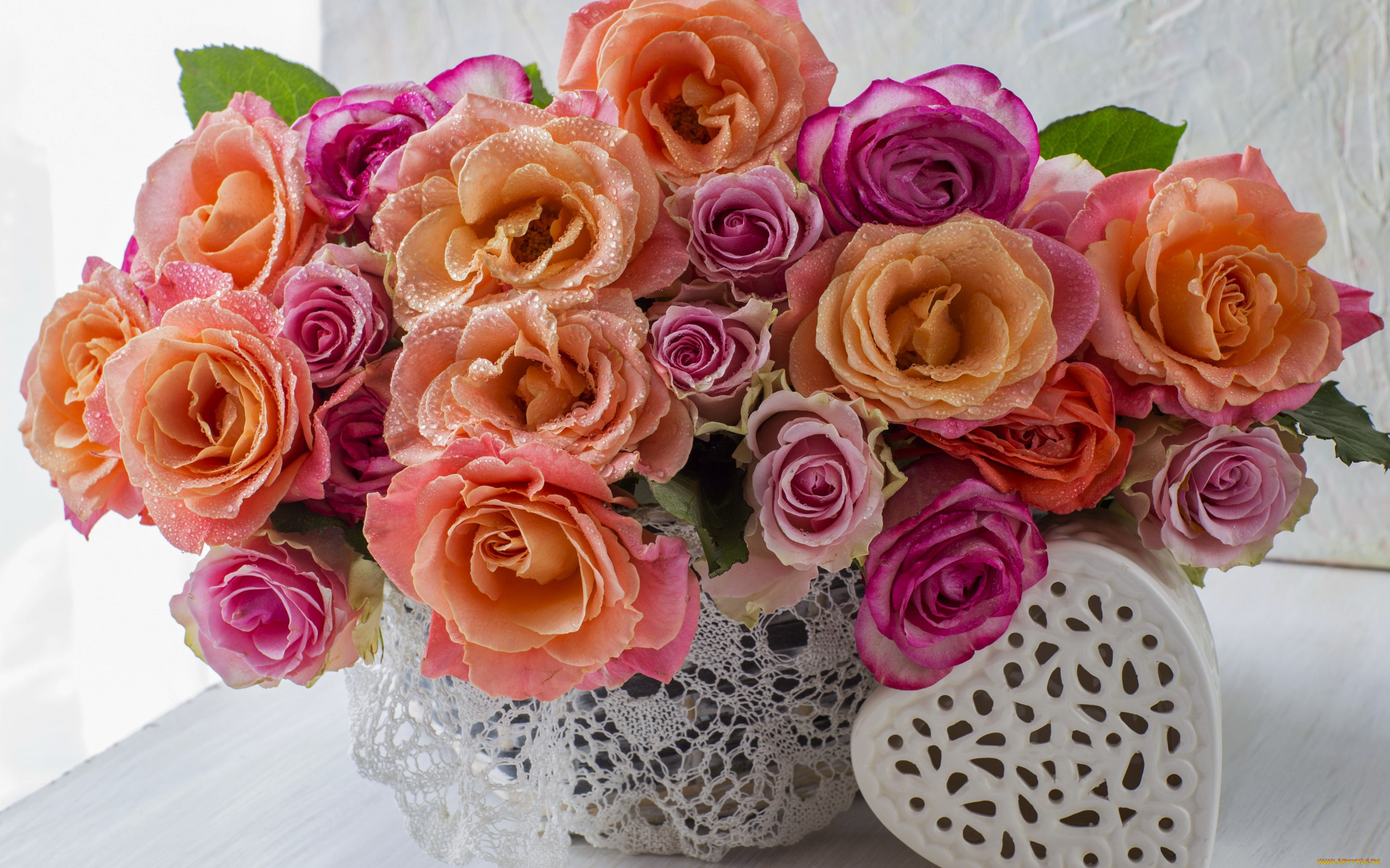 цветы, розы, букет