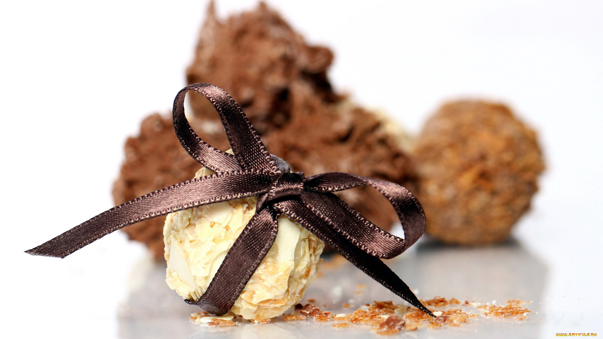еда, конфеты, , шоколад, , сладости, белый, шоколад, бант