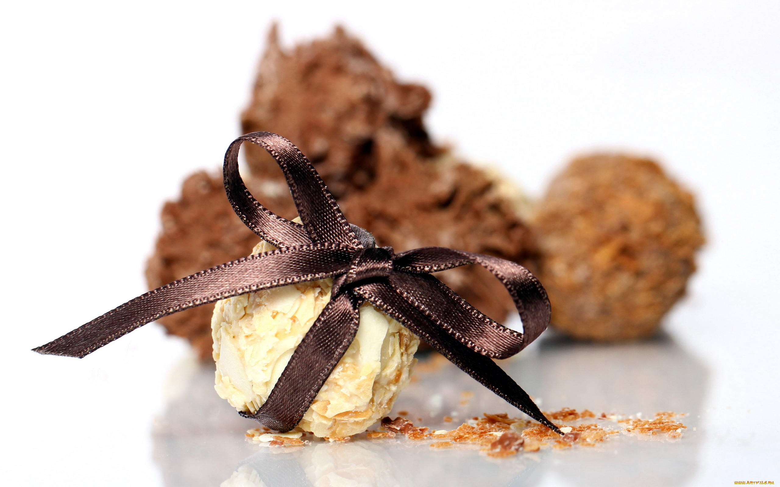 еда, конфеты, , шоколад, , сладости, белый, шоколад, бант