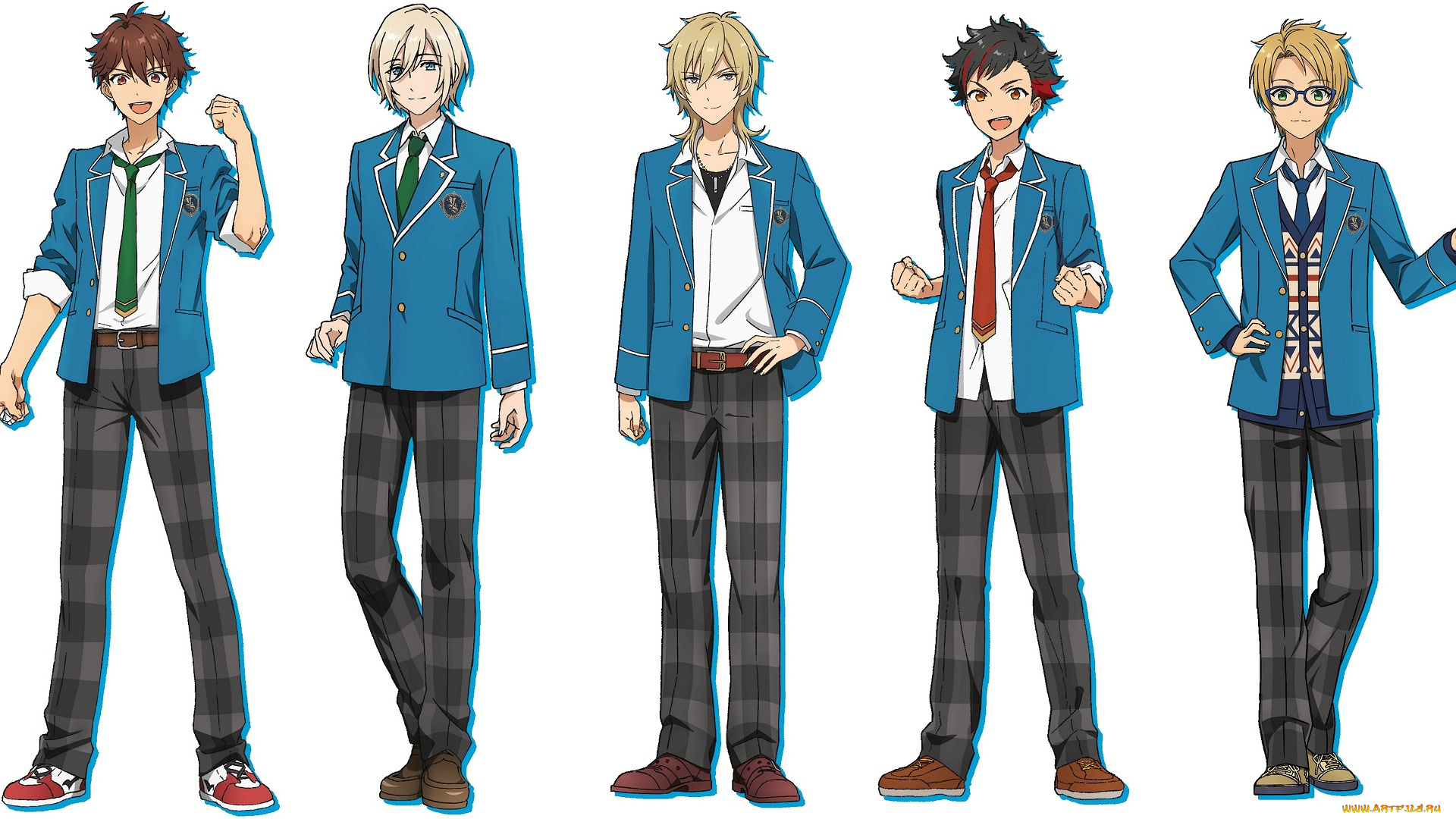 аниме, ensemble, stars, ансамбль, звёзд