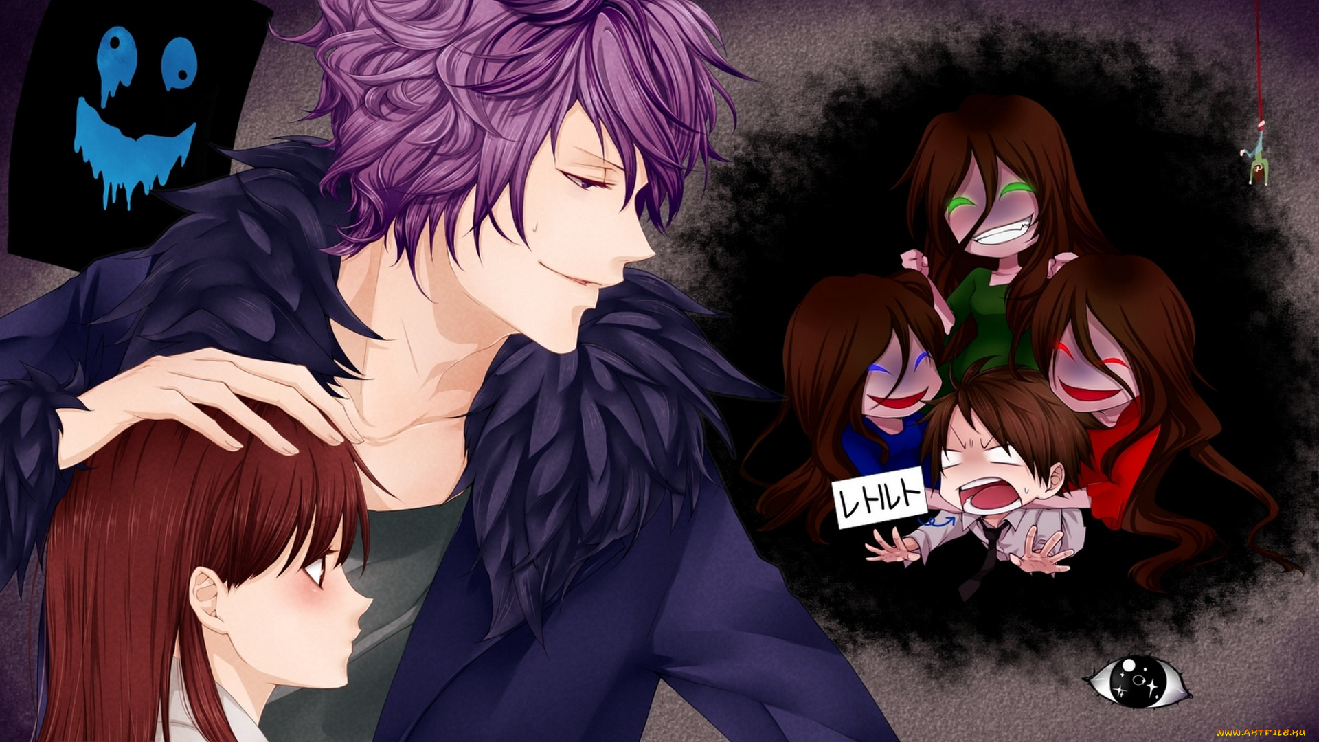 аниме, ib, двое