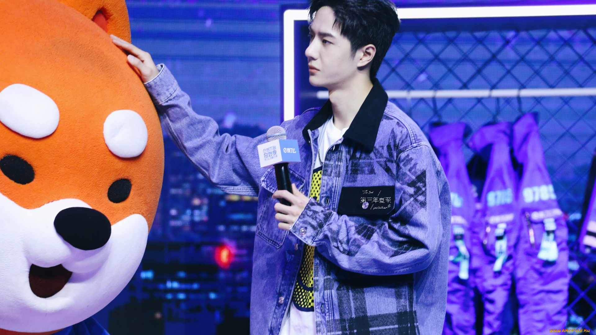 мужчины, wang, yi, bo, ван, ибо, микрофон, куртка, кукла