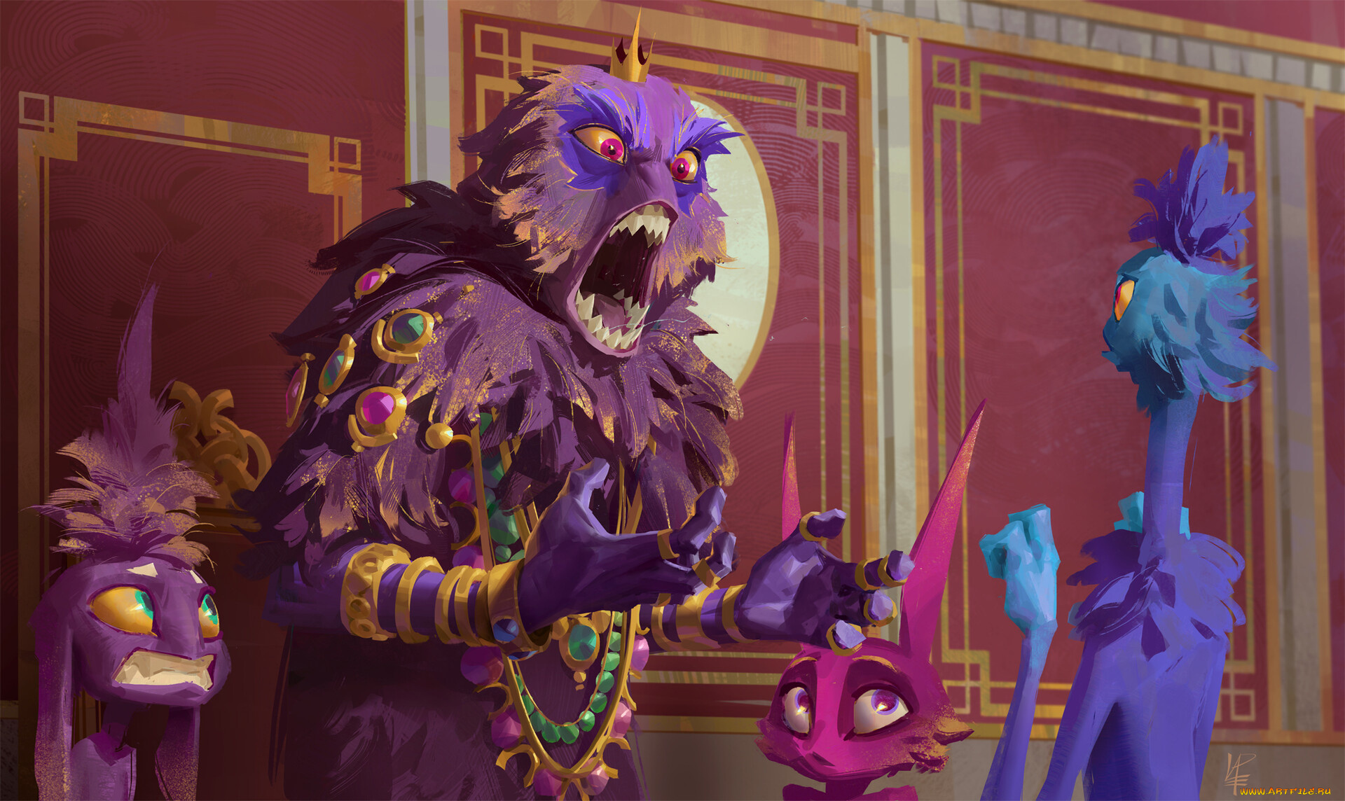 фэнтези, существа, украшения, спор