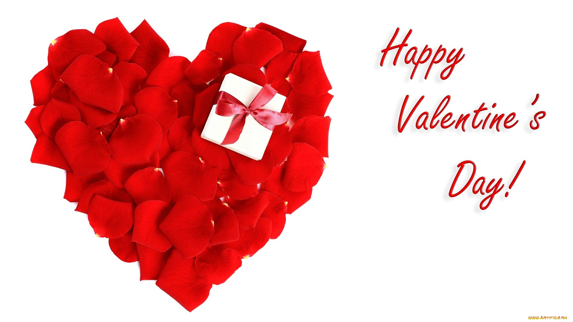праздничные, день, святого, валентина, , сердечки, , любовь, сердечко, лепестки, коробка, подарок