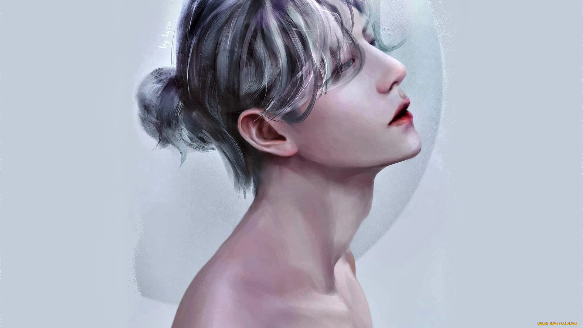 рисованное, люди, ван, ибо