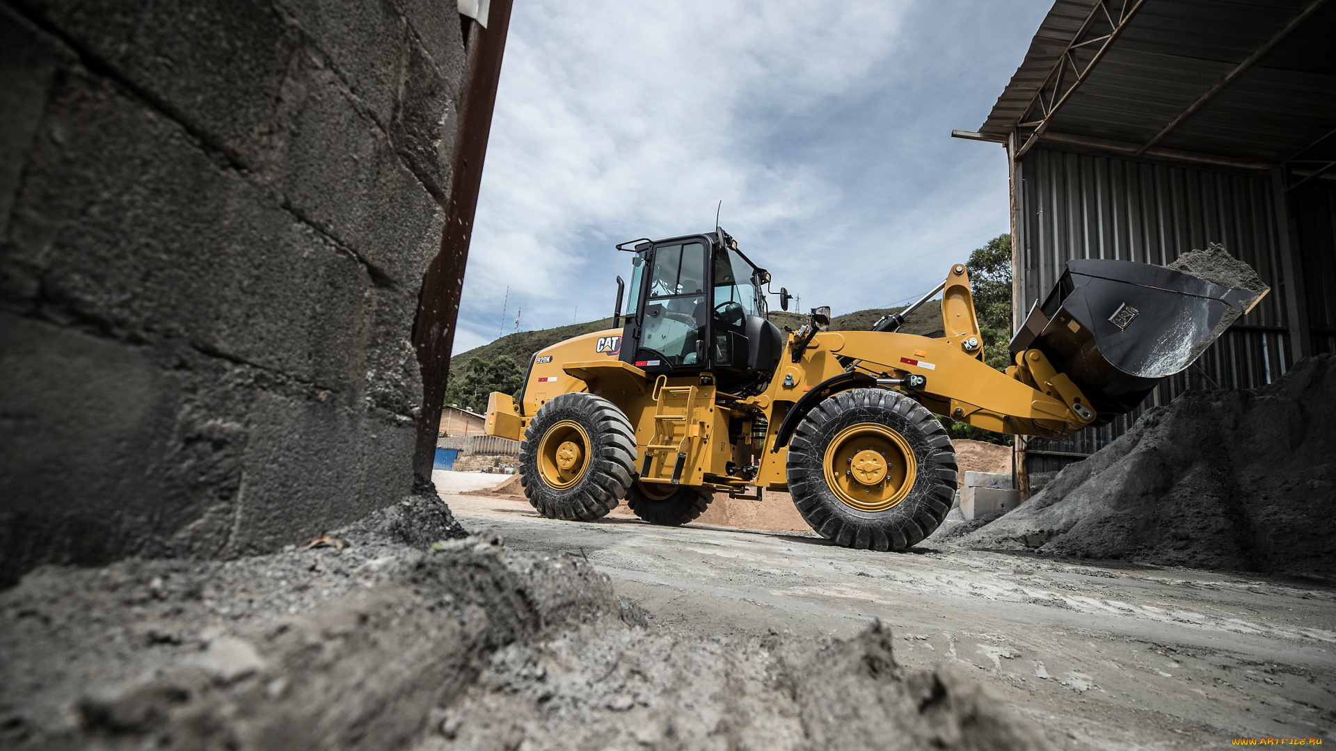 техника, фронтальные, погрузчики, catetpillar