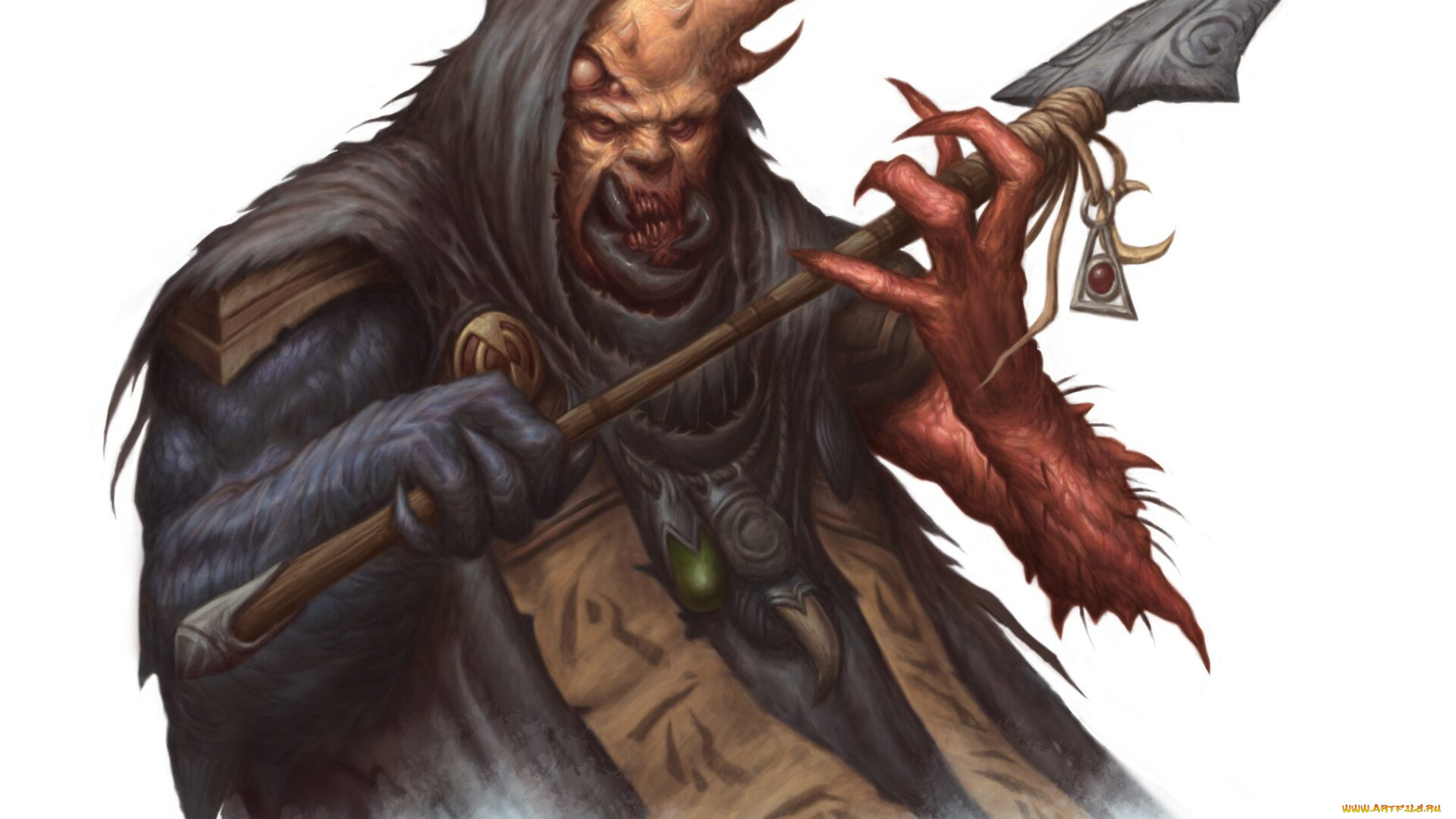 видео, игры, pathfinder, , wrath, of, the, righteous, монстр, рог, плащ, оружие