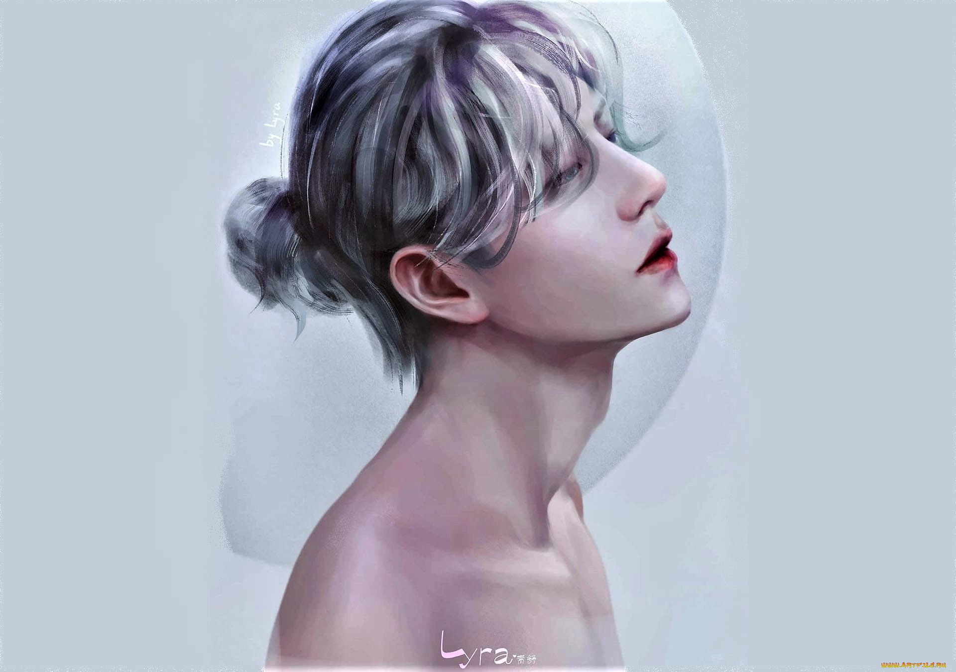 рисованное, люди, ван, ибо