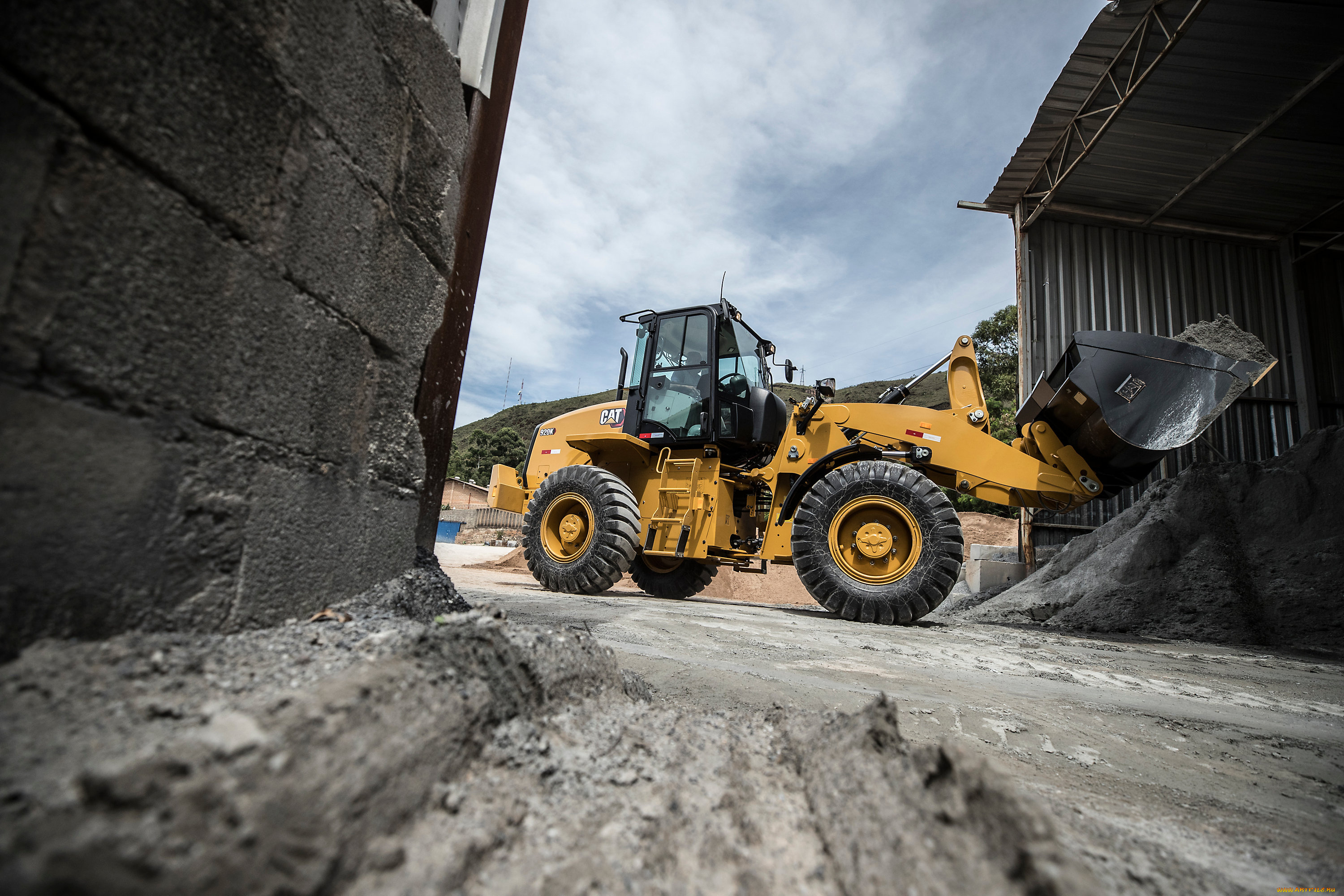 техника, фронтальные, погрузчики, catetpillar