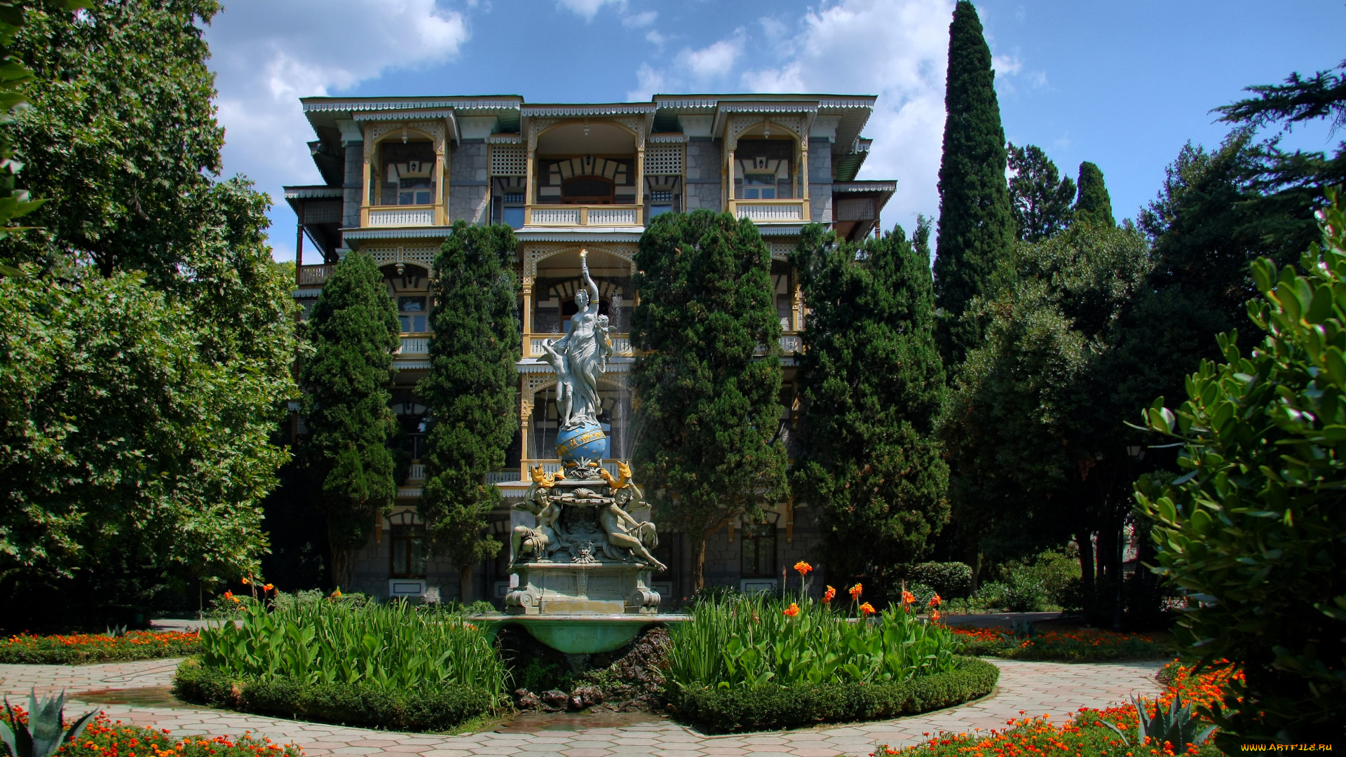 города, -, памятники, , скульптуры, , арт-объекты, гурзуф, крым, россия, cкульптура, деревья, отдых, красота