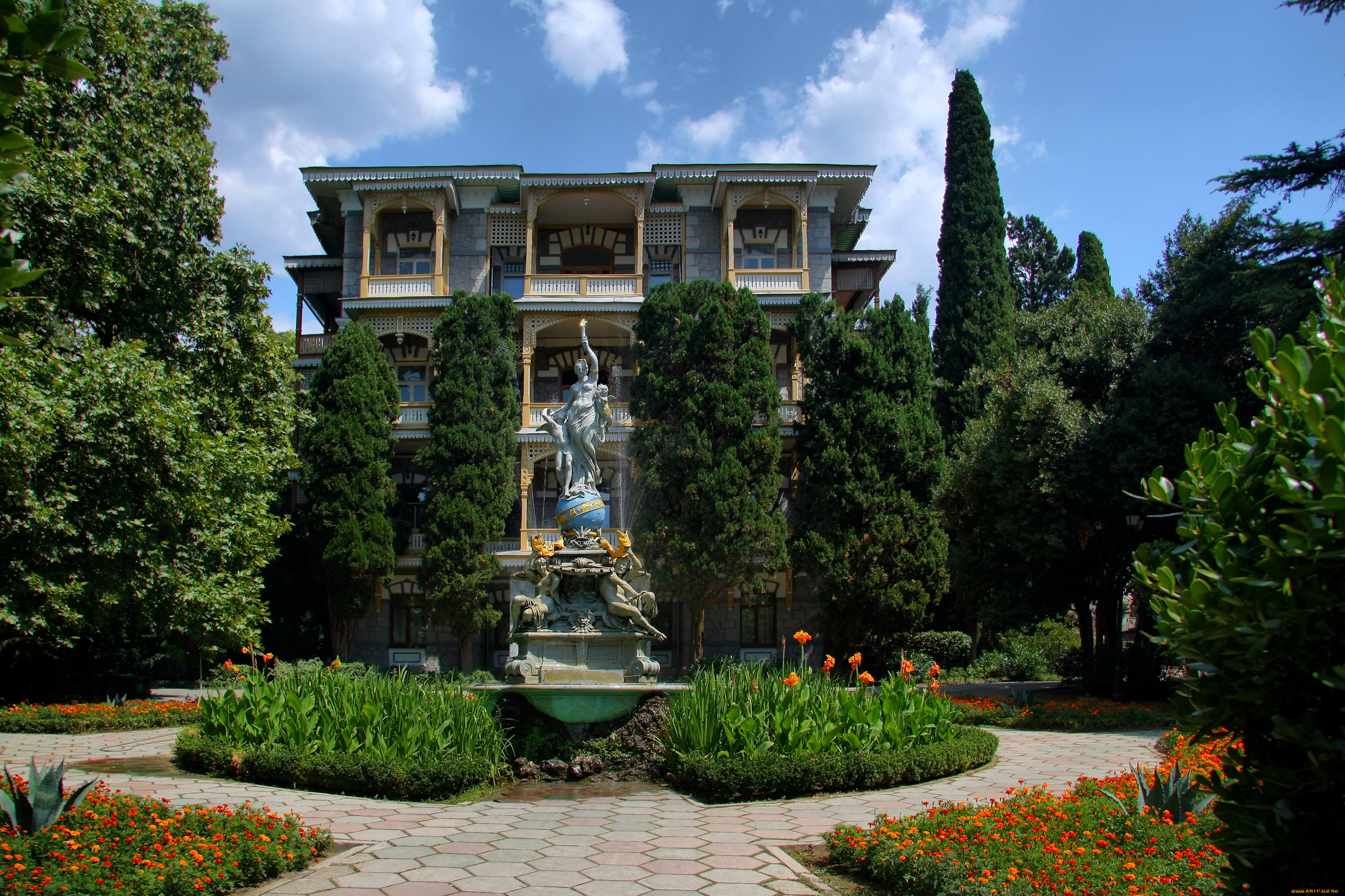 города, -, памятники, , скульптуры, , арт-объекты, гурзуф, крым, россия, cкульптура, деревья, отдых, красота