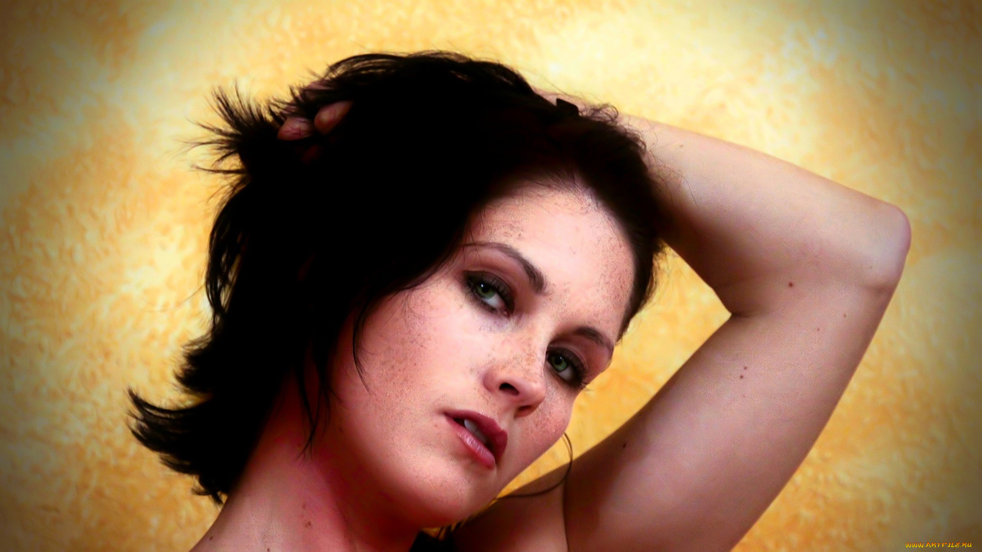 девушки, -, лица, , портреты, шатенка, лицо